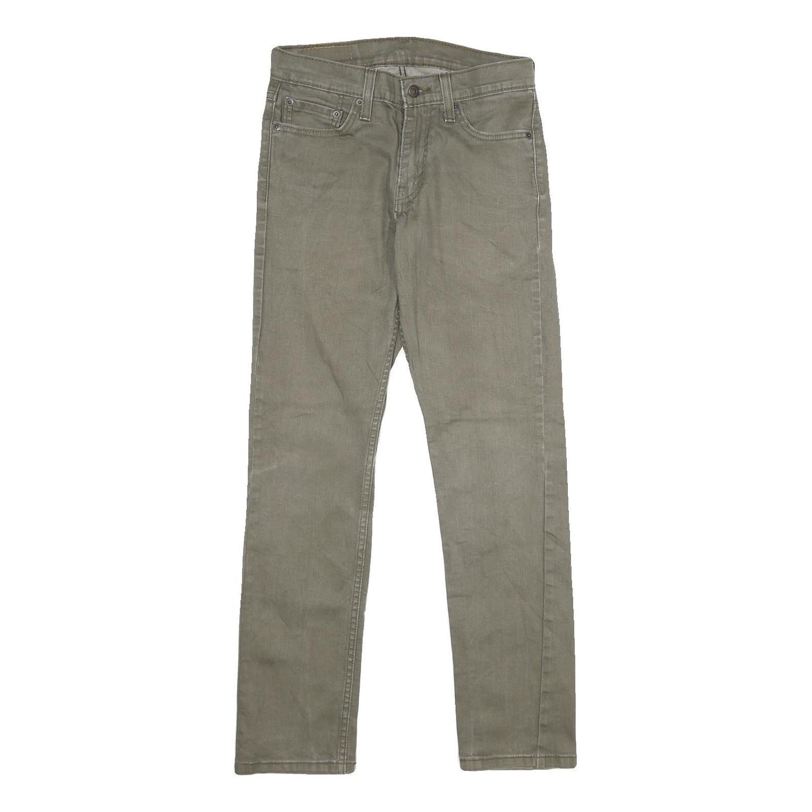 LEVI'S 511 Slim Mens Jeans Green Slim Skinny Denim Light W29 L32 Zip Cotton Refurbished - N/A refurbished available on Cerqular