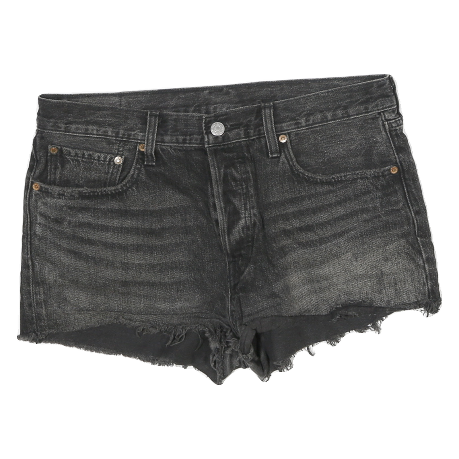 Buy LEVI'S Womens Black Denim Cut-Off Shorts M W32 Distressed Frayed Hem Refurbished - $19.49 LEVI'S Womens Black Denim Cut-Off Shorts M W32 Distressed Frayed Hem Refurbished - N/A refurbished available on Cerqular