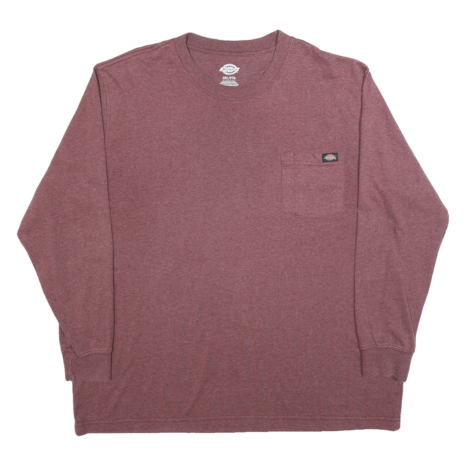 Buy DICKIES Mens Maroon Long Sleeve Crew Neck Pocket T-Shirt 2XL Cotton Blend Refurbished - $25.99 DICKIES Mens Maroon Long Sleeve Crew Neck Pocket T-Shirt 2XL Cotton Blend Refurbished - N/A refurbished available on Cerqular