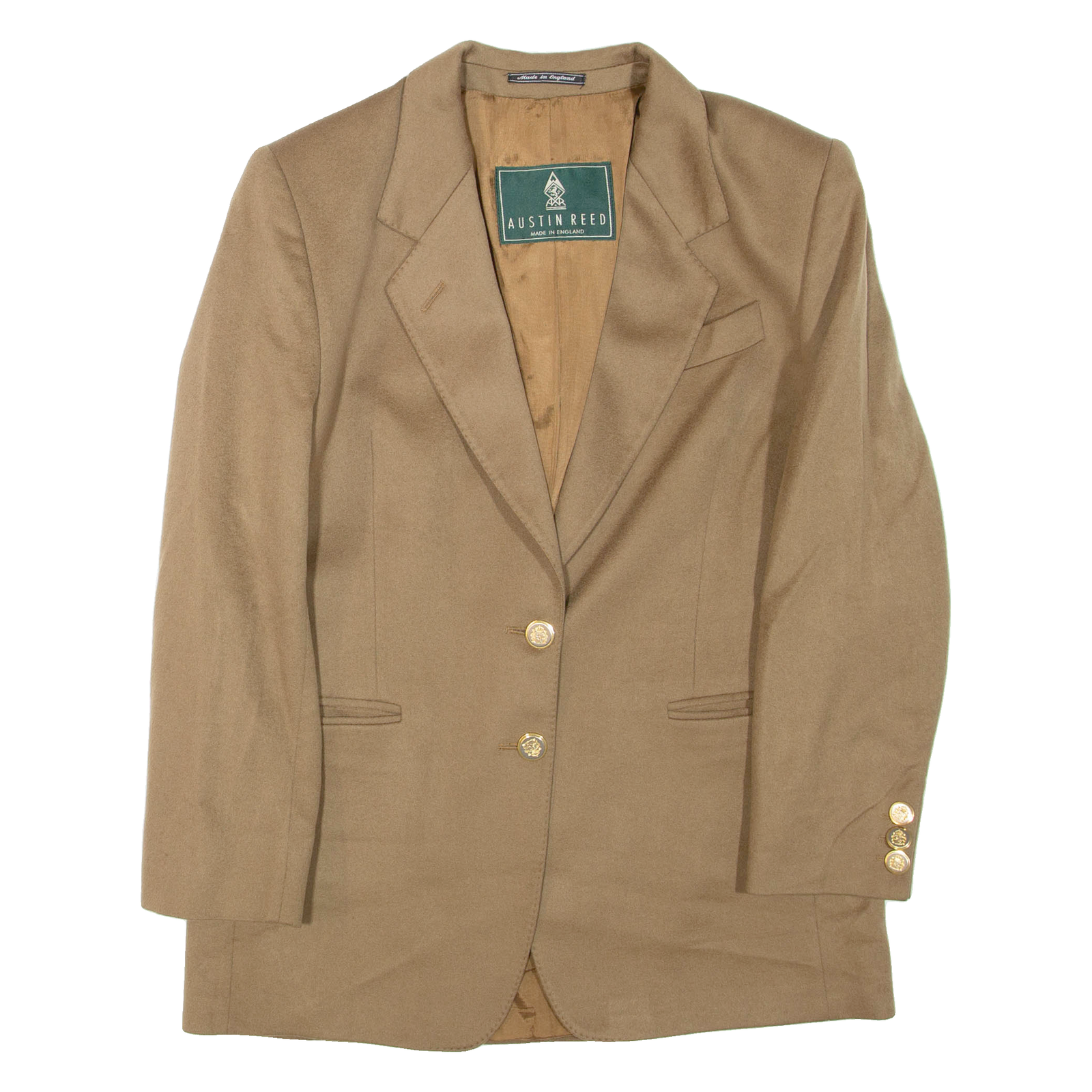 AUSTIN REED Mens Blazer Jacket Brown Cashmere M Refurbished - N/A refurbished available on Cerqular