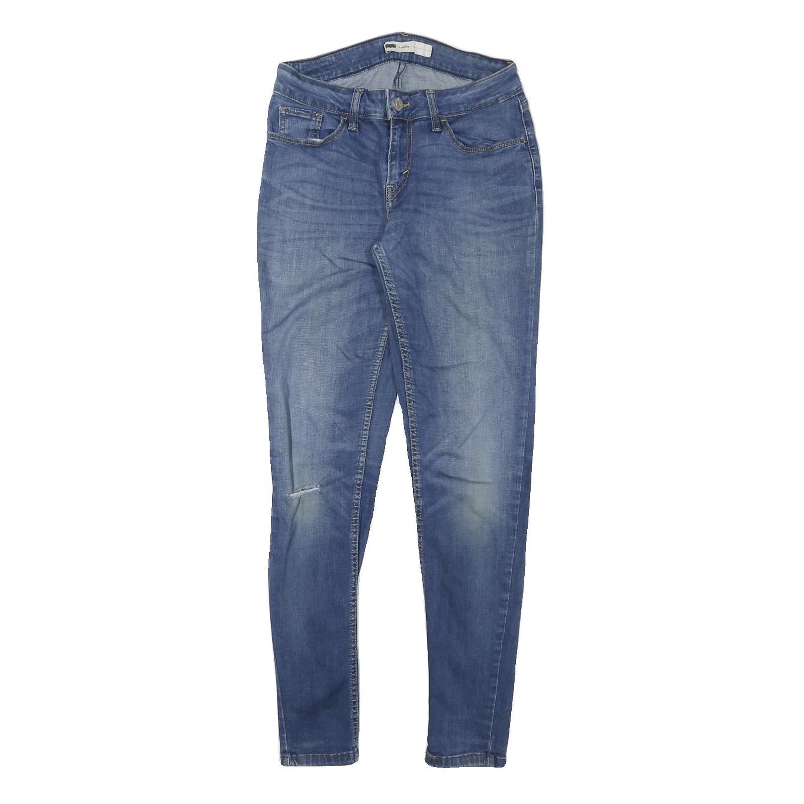 LEVI'S Womens Slim Blue Denim Medium Wash Slim Jeans W26 L27 Faded Skinny Zip Refurbished - N/A refurbished available on Cerqular