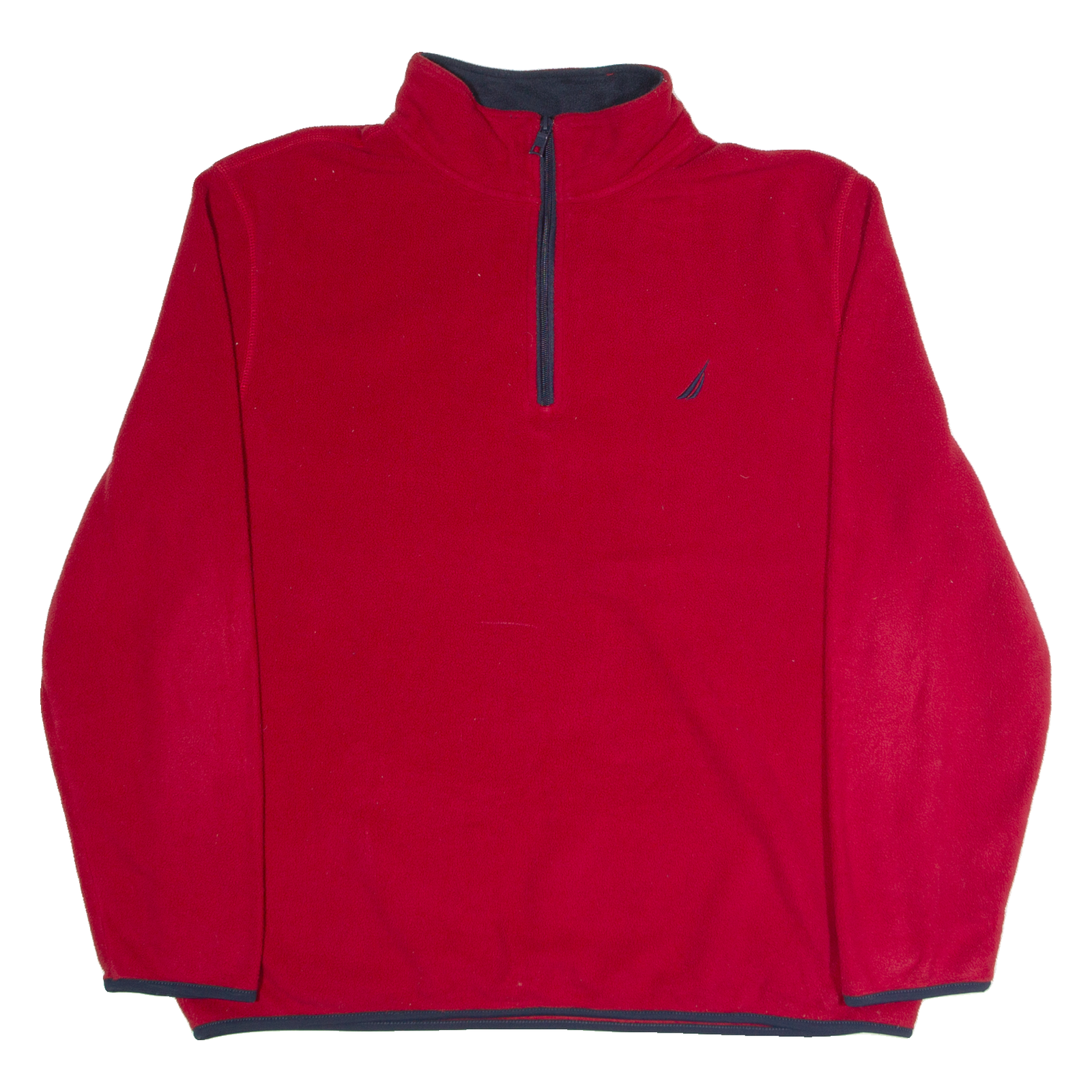 NAUTICA Mens Fleece Red 1/4 Zip XL Refurbished - N/A refurbished available on Cerqular