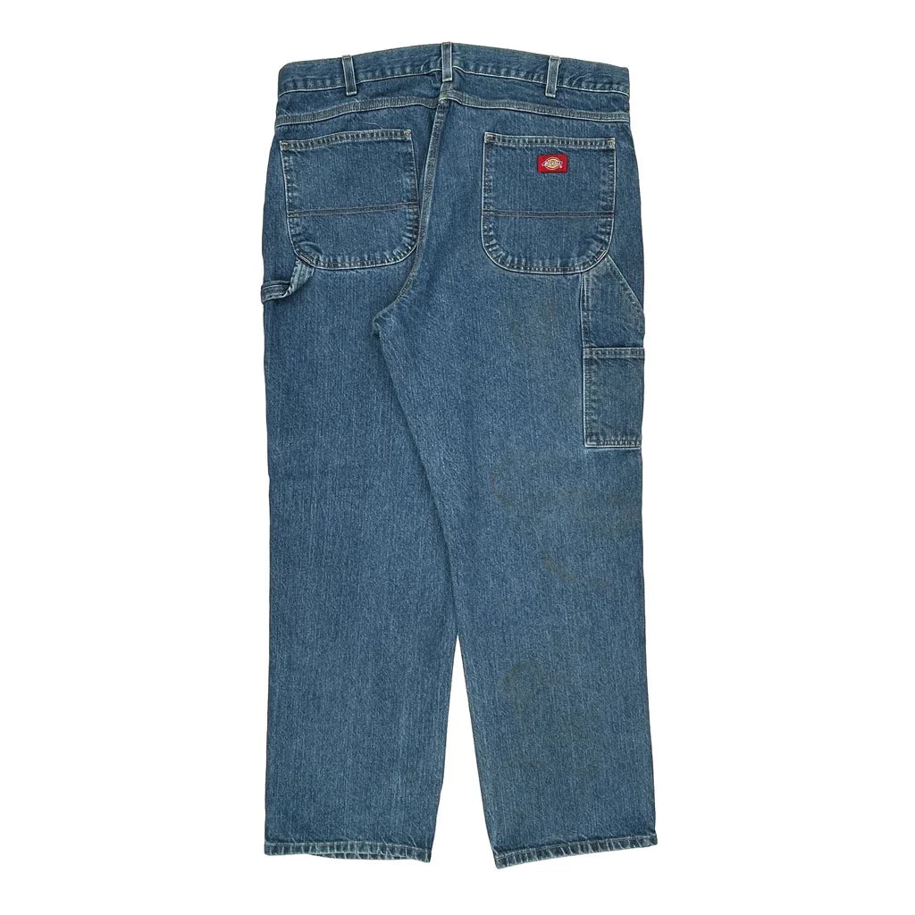 Buy Dickies Carpenter Trousers - 38W 30L Blue Denim Refurbished - $22.77 Dickies Carpenter Trousers - 38W 30L Blue Denim Refurbished - Thrifted (note: this is a term often used to describe second- refurbished available on Cerqular