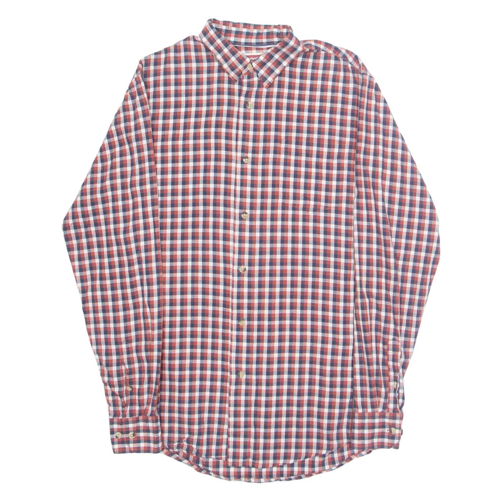 WRANGLER Mens Shirt Red Check Long Sleeve S Refurbished - N/A refurbished available on Cerqular