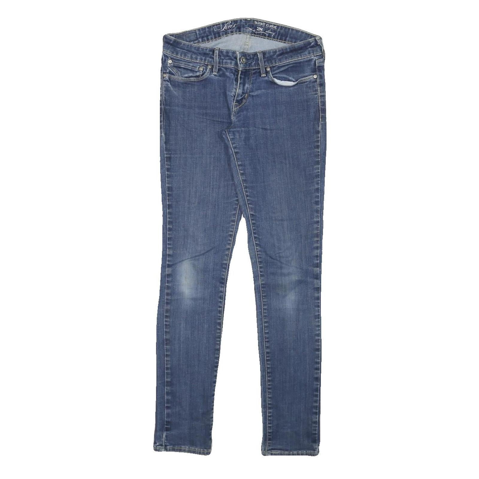 LEVI'S Womens Slim Blue Denim Light Wash Jeans W28 L29 Stretch Skinny Zip Refurbished - N/A refurbished available on Cerqular