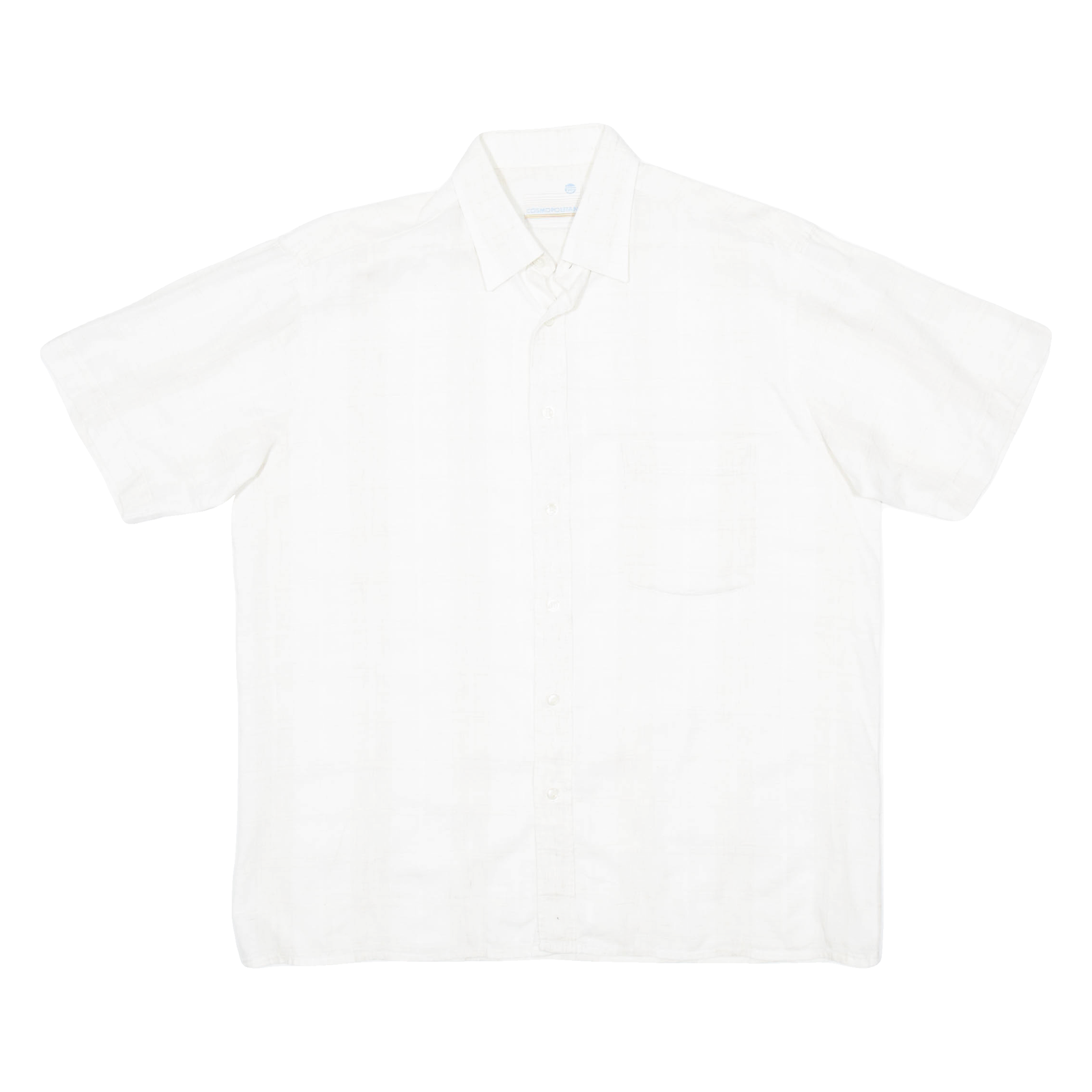COSMOPOLITAN Mens Plain Shirt White L Refurbished - N/A refurbished available on Cerqular