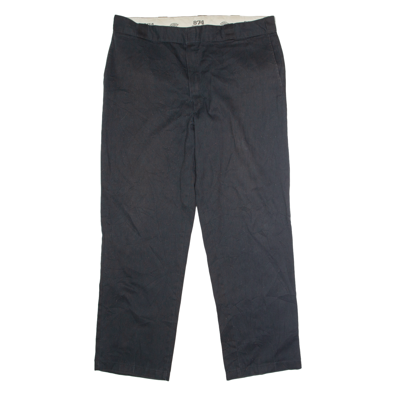 DICKIES 874 Workwear Mens Twill Trousers Black Classic Straight W40 L32 Refurbished - N/A refurbished available on Cerqular