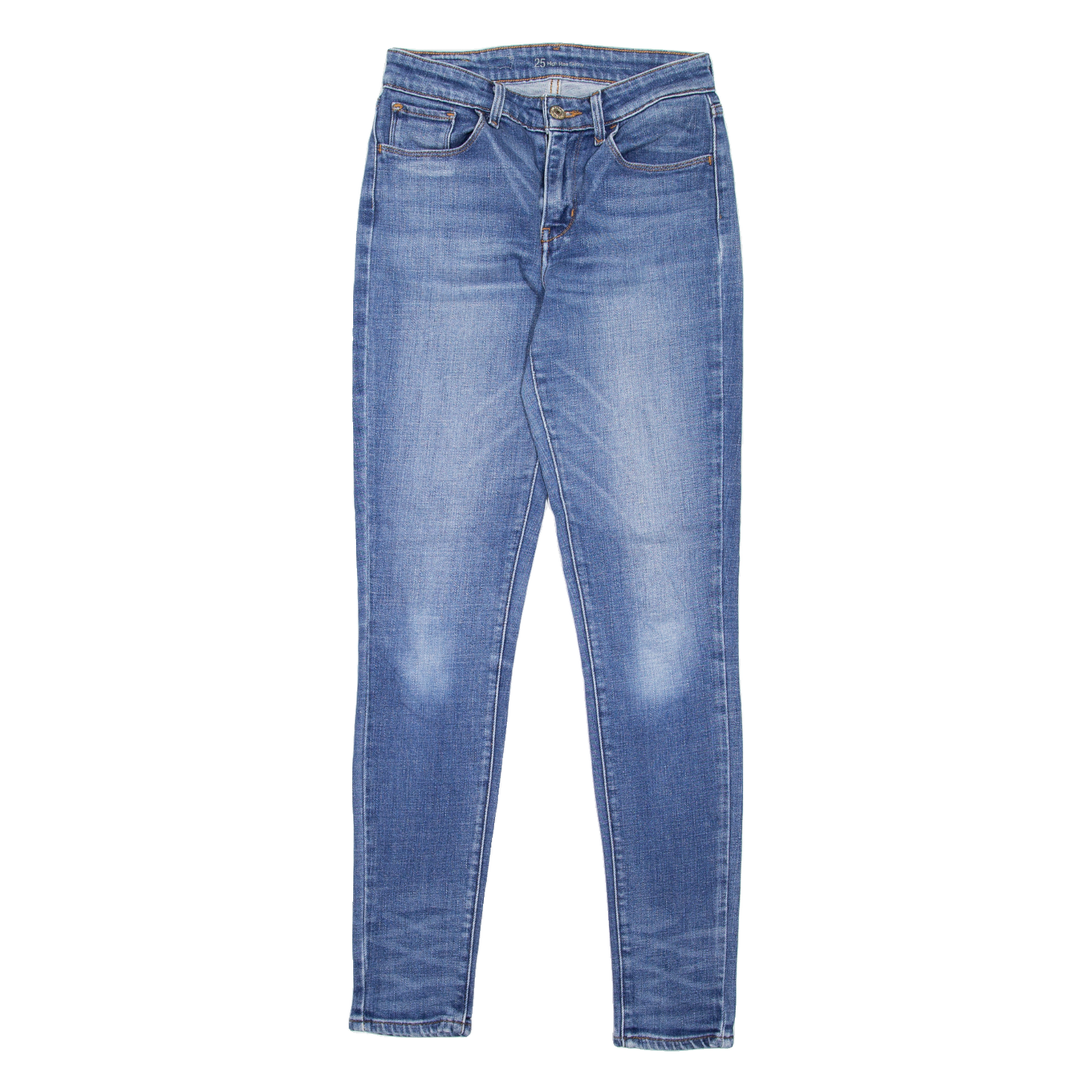 LEVI'S High Rise Womens Jeans Blue Slim Skinny Stone Wash W25 L29 Refurbished - N/A refurbished available on Cerqular
