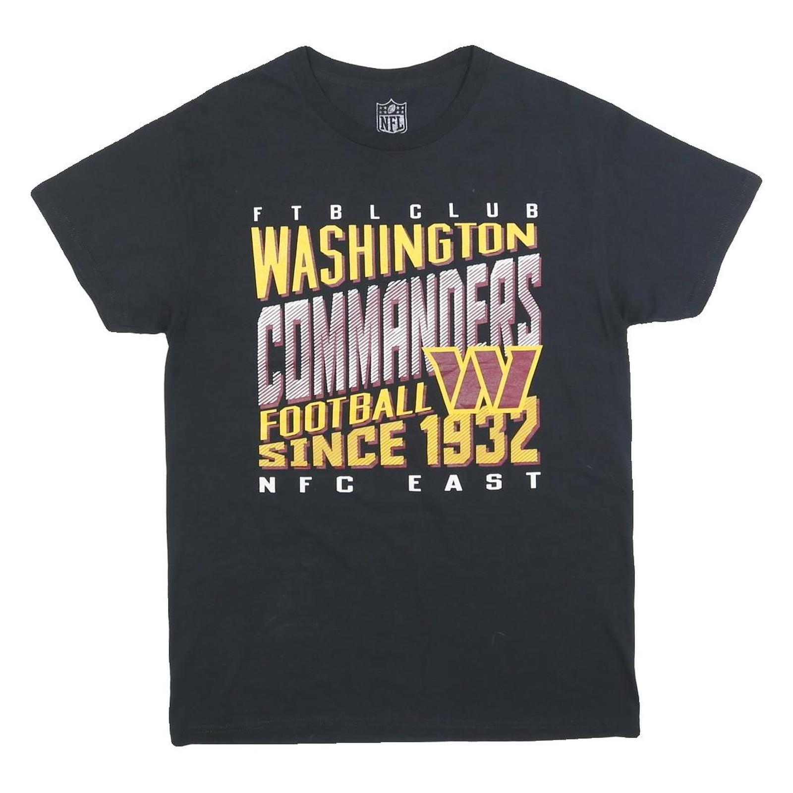 NFL Womens Black Washington Commanders Graphic T-Shirt M Crew Neck Short Sleeve Refurbished - N/A refurbished available on Cerqular