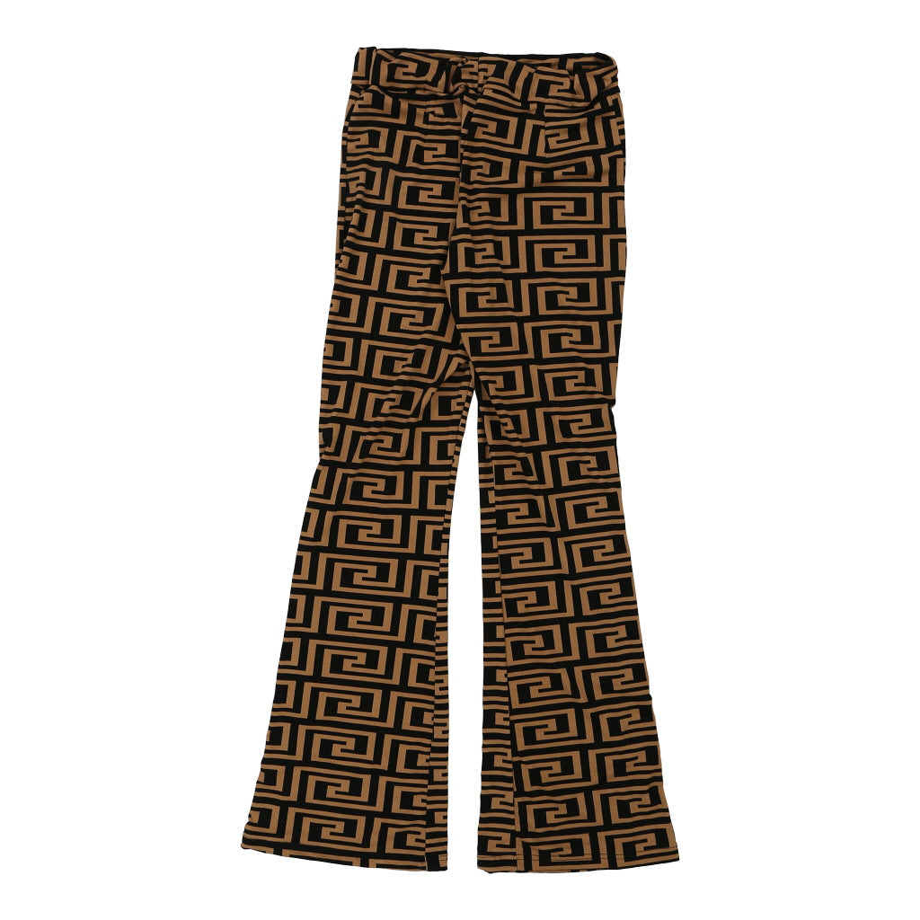 Unbranded Flared Trousers - Small Brown Cotton Refurbished - Thrifted (note: this is a term often used to describe second- refurbished available on Cerqular