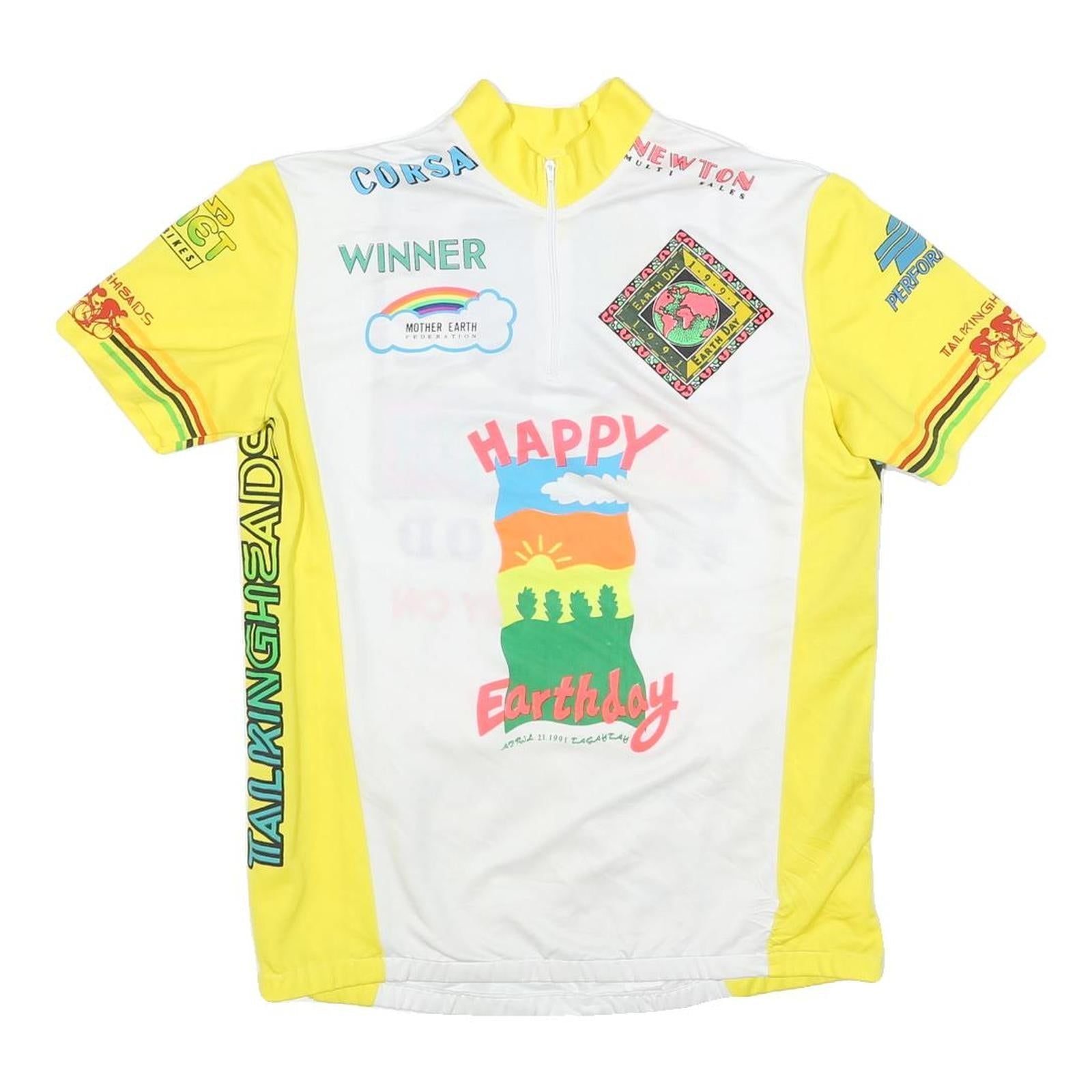 Buy Mens White & Yellow Graphic T-Shirt L Short Sleeve Crew Neck Save Earth Refurbished - $12.99 Mens White & Yellow Graphic T-Shirt L Short Sleeve Crew Neck Save Earth Refurbished - N/A refurbished available on Cerqular