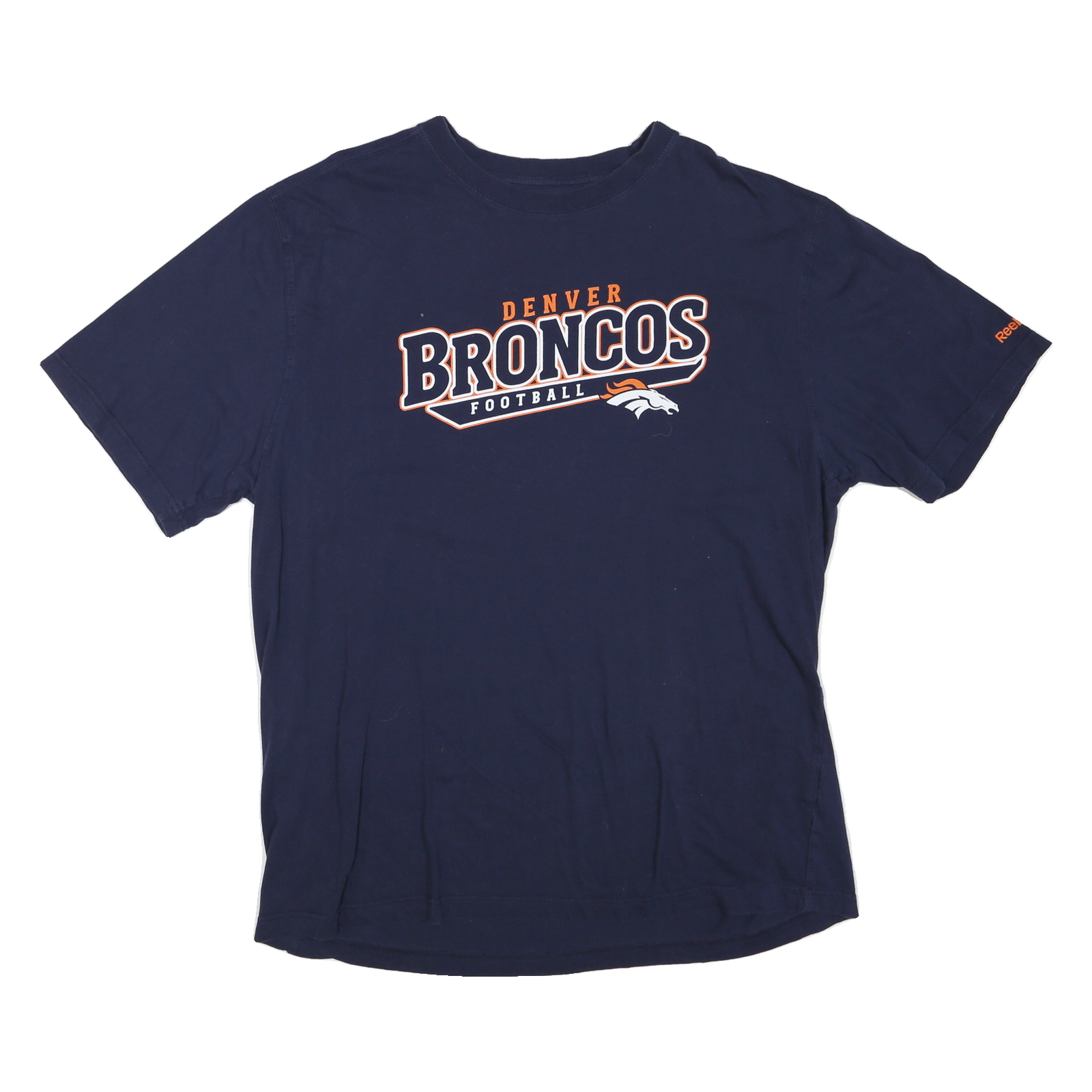 REEBOK Mens Blue Denver Broncos Football T-Shirt XL Short Sleeve Crew Neck Refurbished - N/A refurbished available on Cerqular