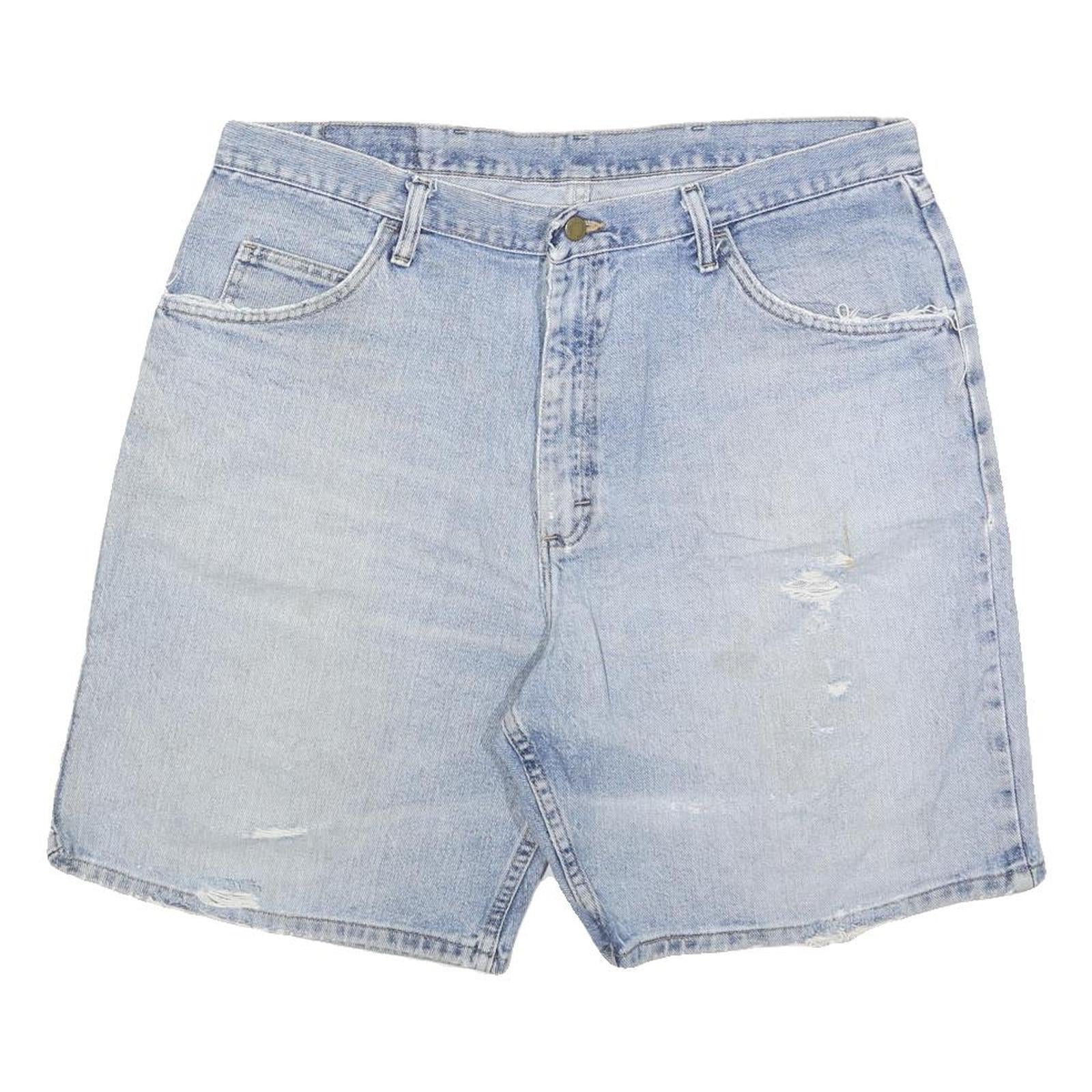 Buy WRANGLER Mens Shorts Blue Denim Casual XL W38 Distressed Cotton Refurbished - $18.19 WRANGLER Mens Shorts Blue Denim Casual XL W38 Distressed Cotton Refurbished - N/A refurbished available on Cerqular