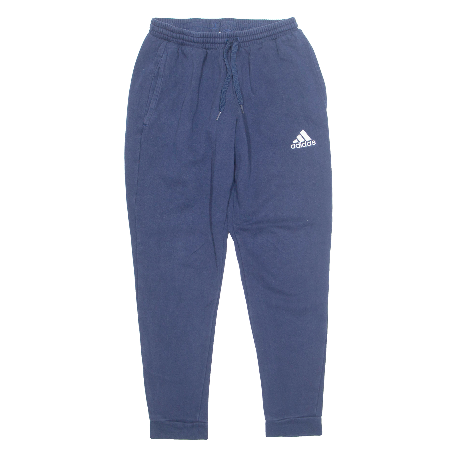 ADIDAS Mens Joggers Blue Tapered S W24 L27 Refurbished - N/A refurbished available on Cerqular
