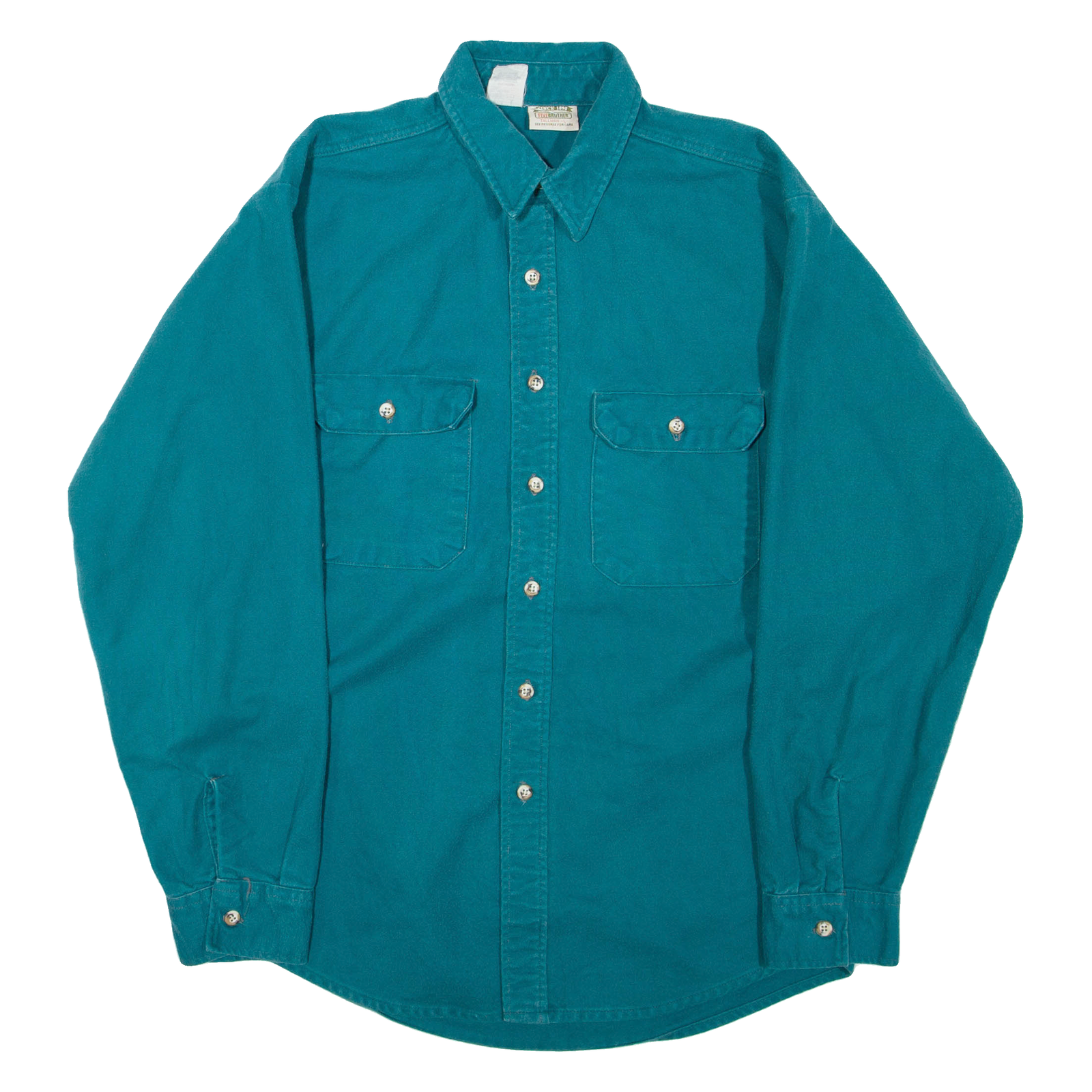 FIVE BROTHER Tall Mens Plain Shirt Blue Long Sleeve L Refurbished - N/A refurbished available on Cerqular