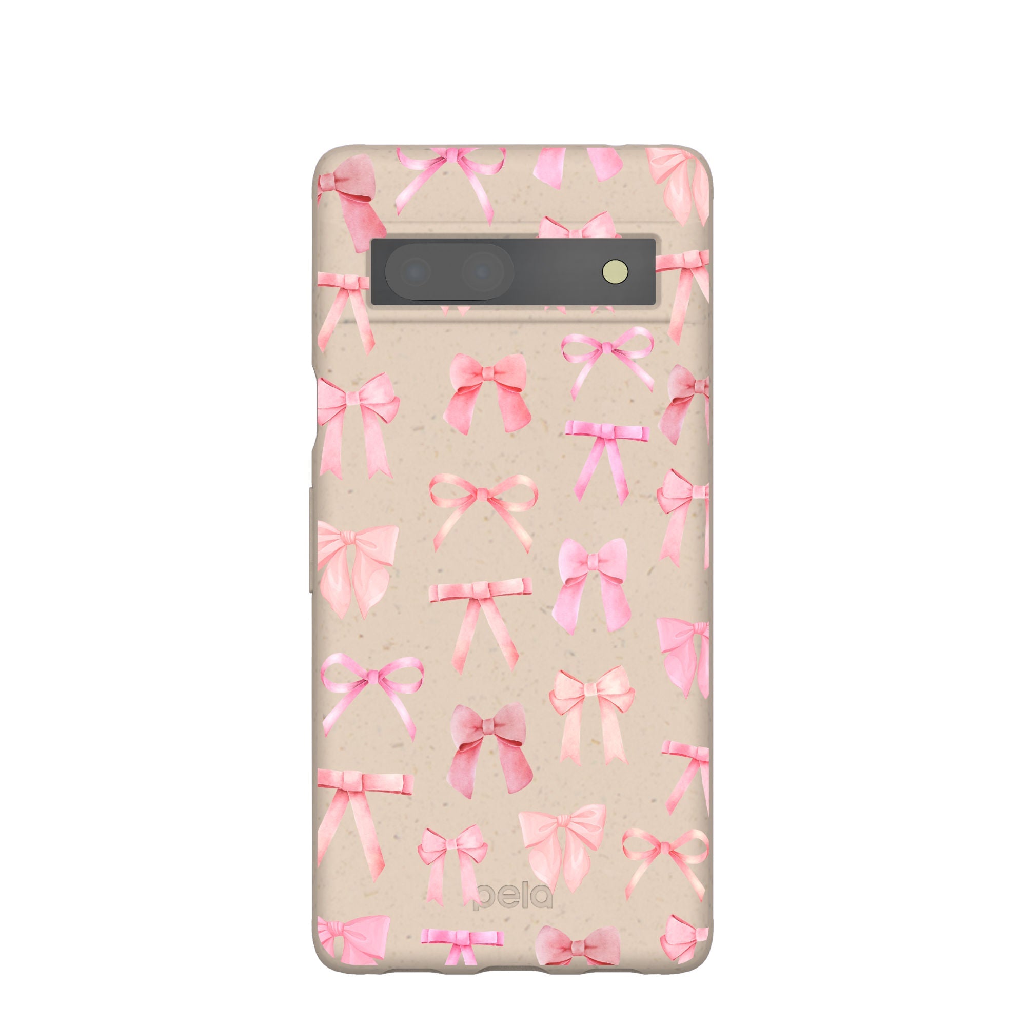 Seashell Rosy Bows Google Pixel 7a Case Refurbished - Pela Case refurbished available on Cerqular