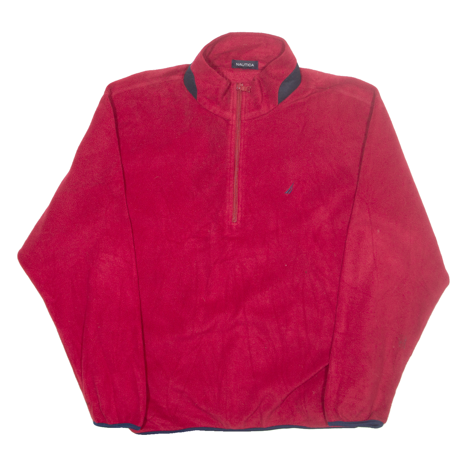 NAUTICA Mens Fleece Red 1/4 Zip M Refurbished - N/A refurbished available on Cerqular