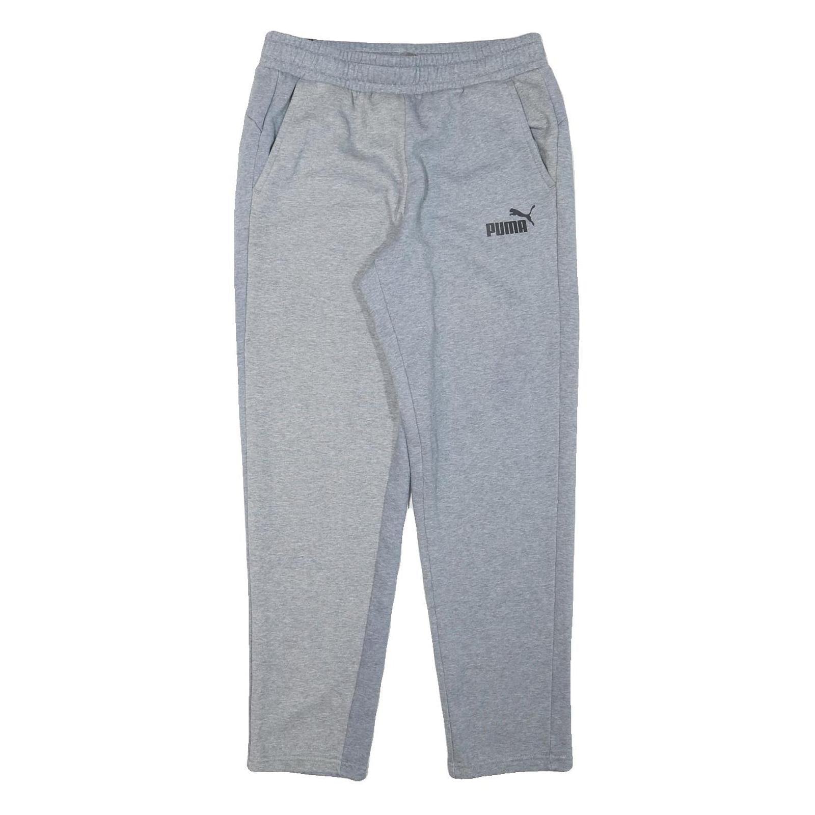 PUMA Mens Joggers Grey M W28 L28 Cotton Blend Regular Fit Tapered Leg Refurbished - N/A refurbished available on Cerqular