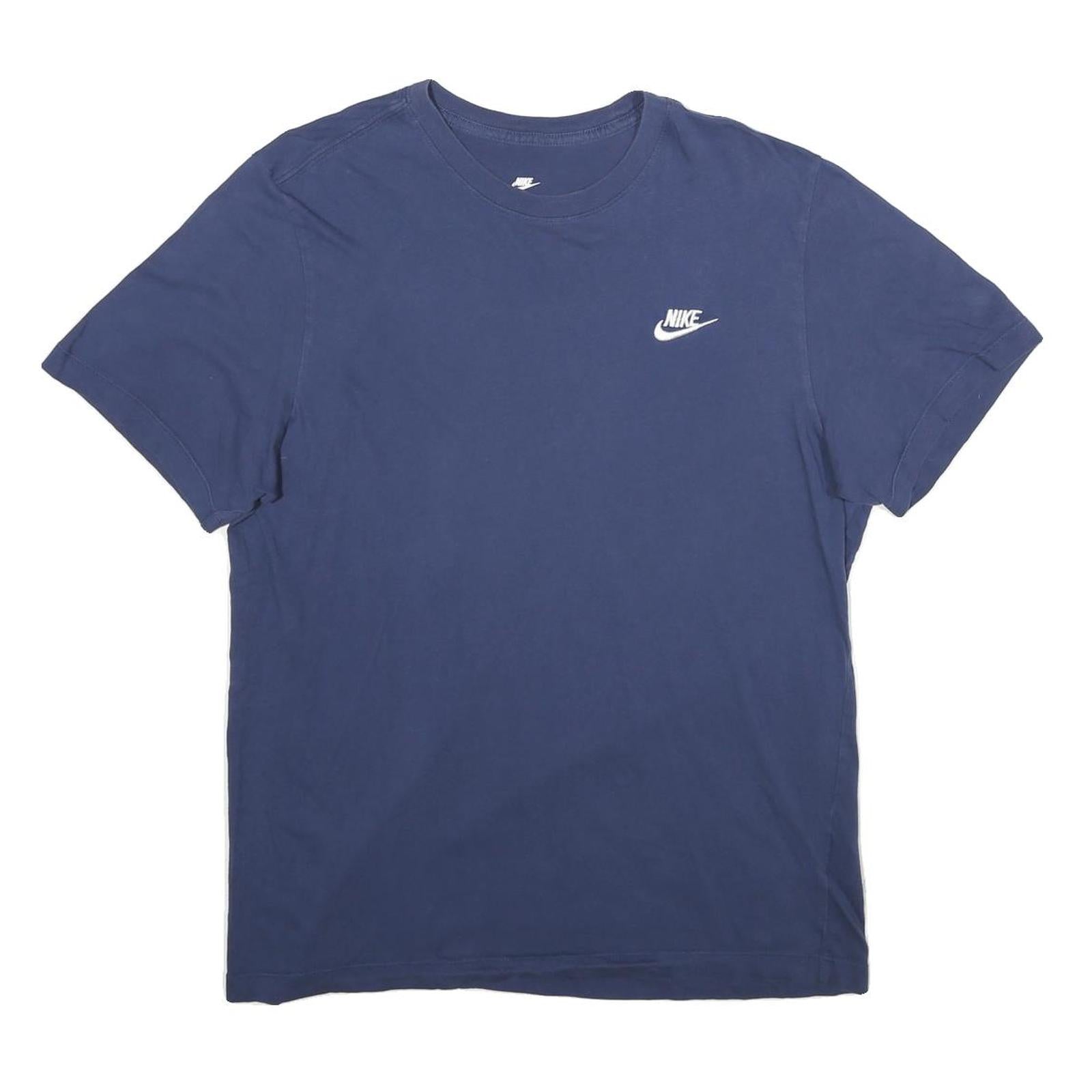 NIKE Mens Blue Graphic T-Shirt M Short Sleeve Crew Neck Casual Cotton Refurbished - N/A refurbished available on Cerqular