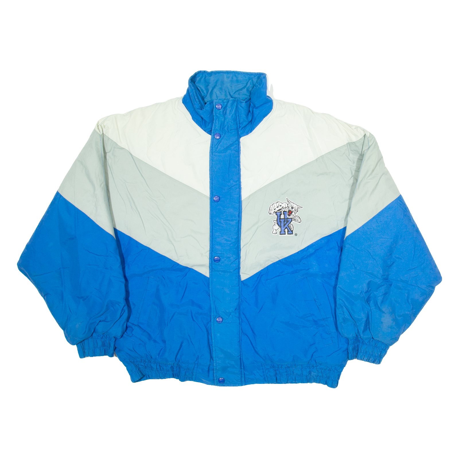 LOGO 7 Kentucky Wildcats Mens Puffer Jacket Grey Nylon L Refurbished - N/A refurbished available on Cerqular