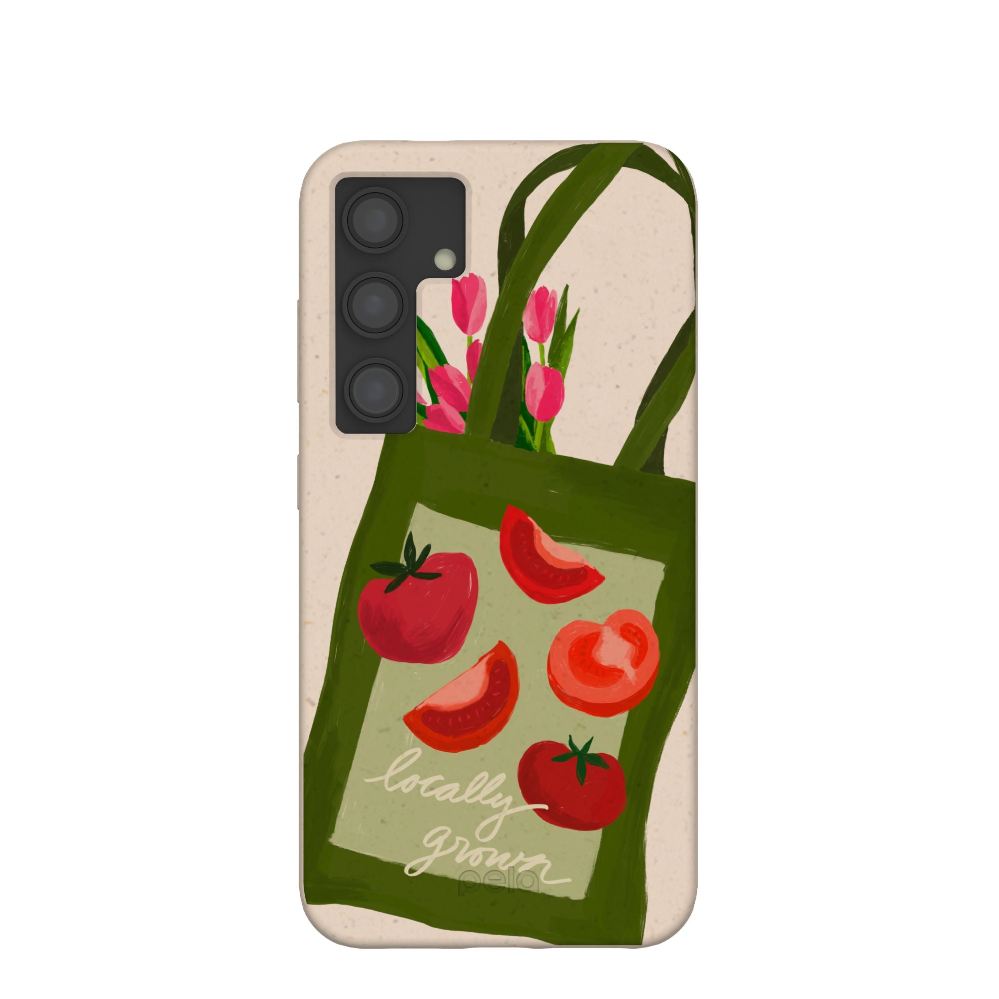 Seashell Market Tote Samsung Galaxy S24 Case Refurbished - Pela Case refurbished available on Cerqular
