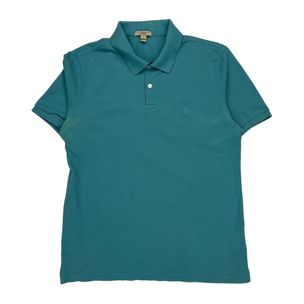 Burberry Brit Polo Shirt - Large Green Cotton Refurbished - Thrifted (note: this is a term often used to describe second- refurbished available on Cerqular