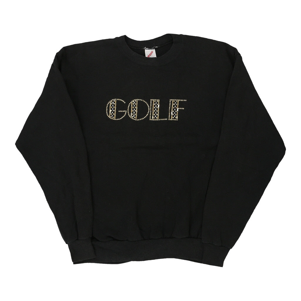 Buy 1980's Made in USA Golf Jerzees Sweatshirt - Large Black Cotton Blend | Size: large Refurbished - $17.67 1980's Made in USA Golf Jerzees Sweatshirt - Large Black Cotton Blend | Size: large Refurbished - Thrifted (note: this is a term often used to describe second- refurbished available on Cerqular