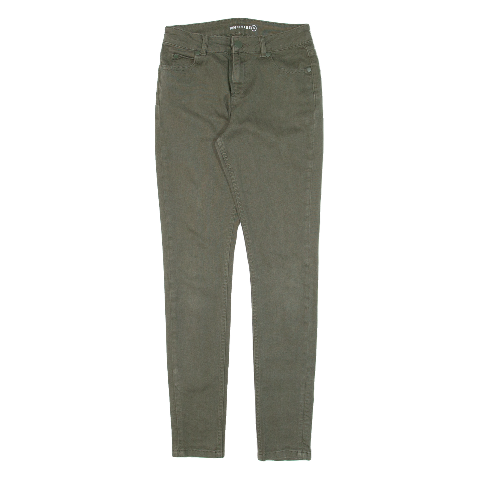 WHISTLES Womens Trousers Green Slim Skinny W24 L29 Refurbished - N/A refurbished available on Cerqular