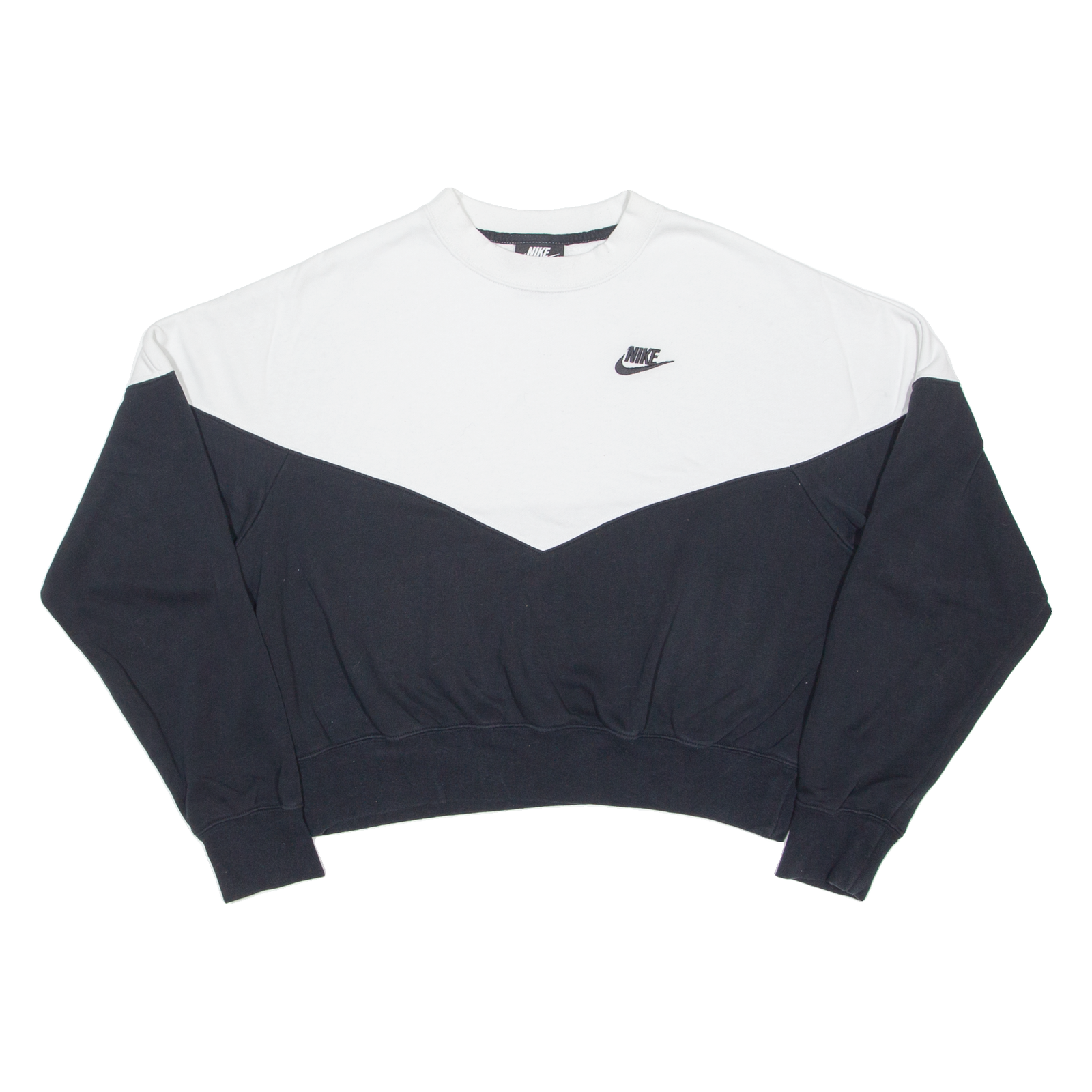 NIKE Cropped Womens Sweatshirt Black XL Refurbished - N/A refurbished available on Cerqular