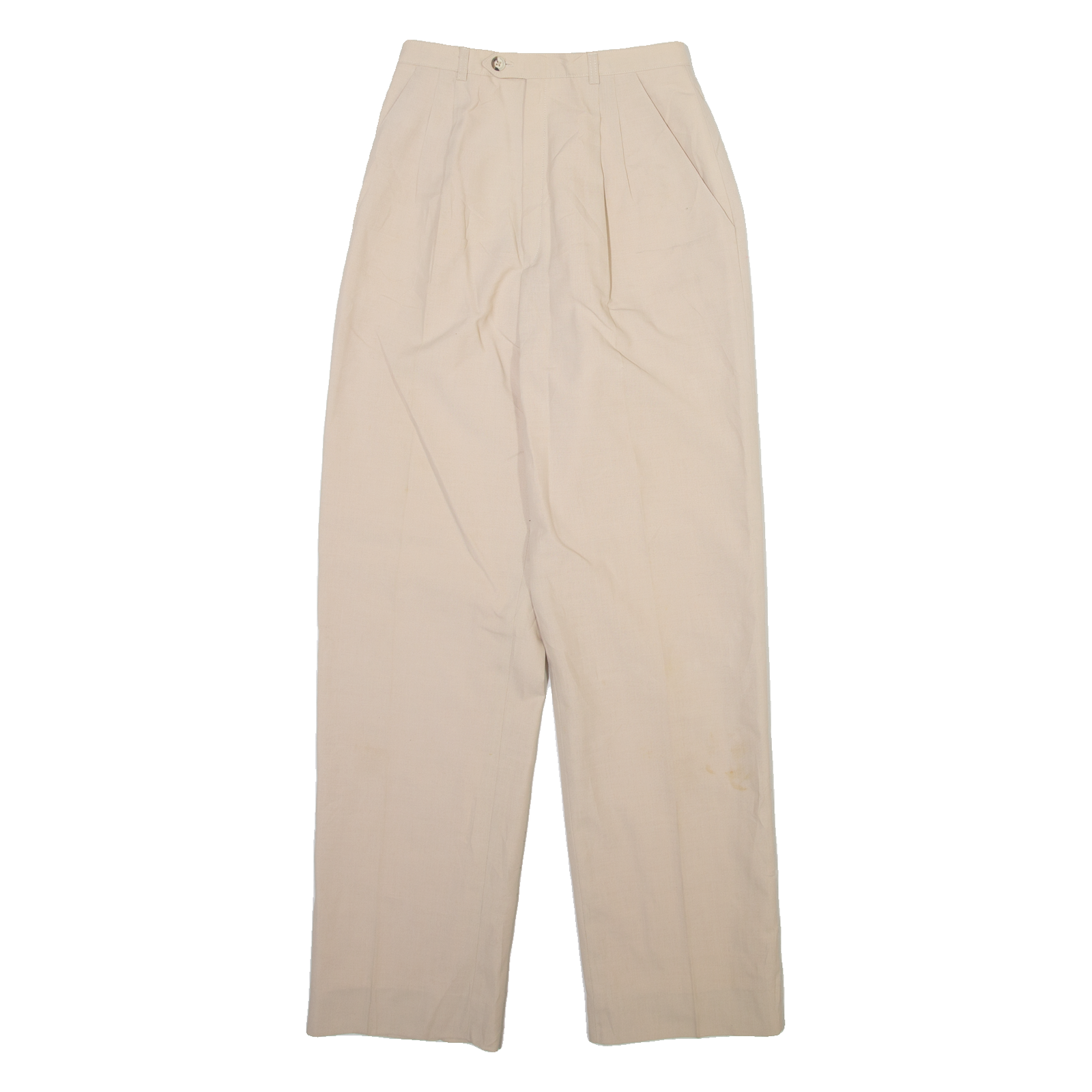 ESPRESSO Womens Trousers Cream Relaxed Straight W22 L28 Refurbished - N/A refurbished available on Cerqular