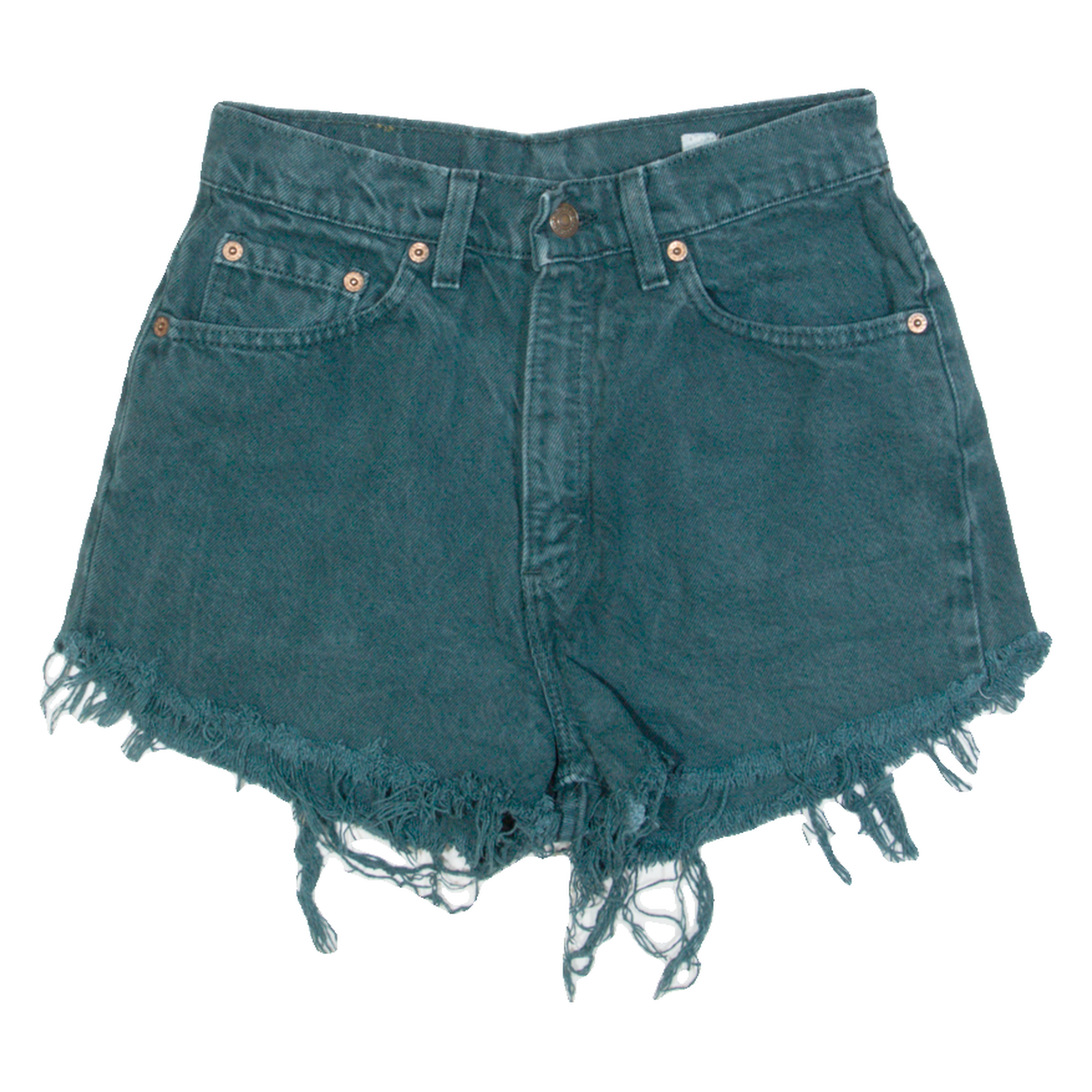 LEVI'S 521 Womens Denim Shorts Green 90s S W26 Refurbished - N/A refurbished available on Cerqular