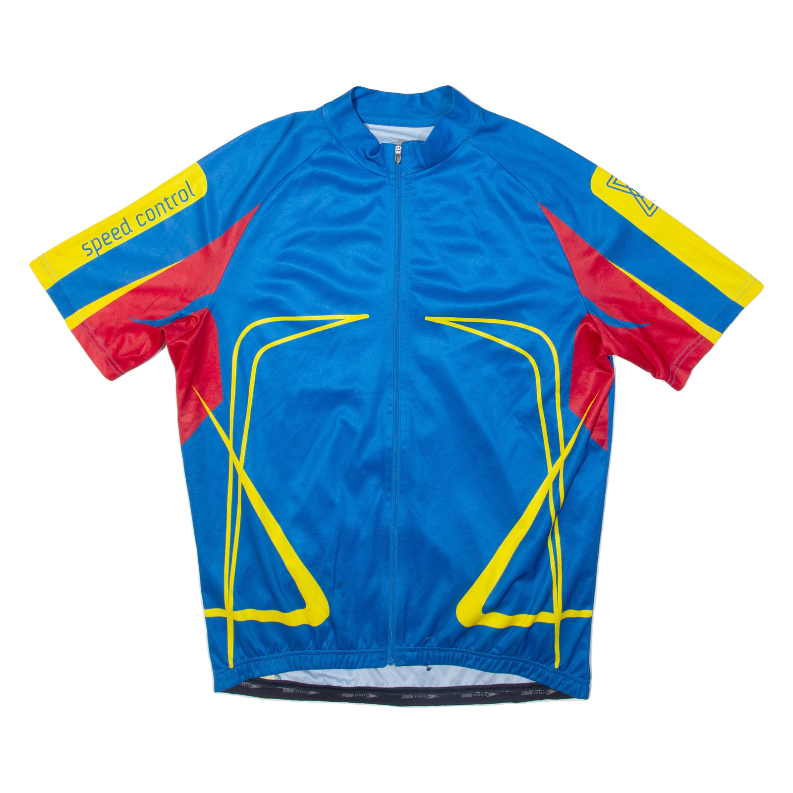 CRANE Full Zip Cycling Mens Jersey Blue L Refurbished - N/A refurbished available on Cerqular