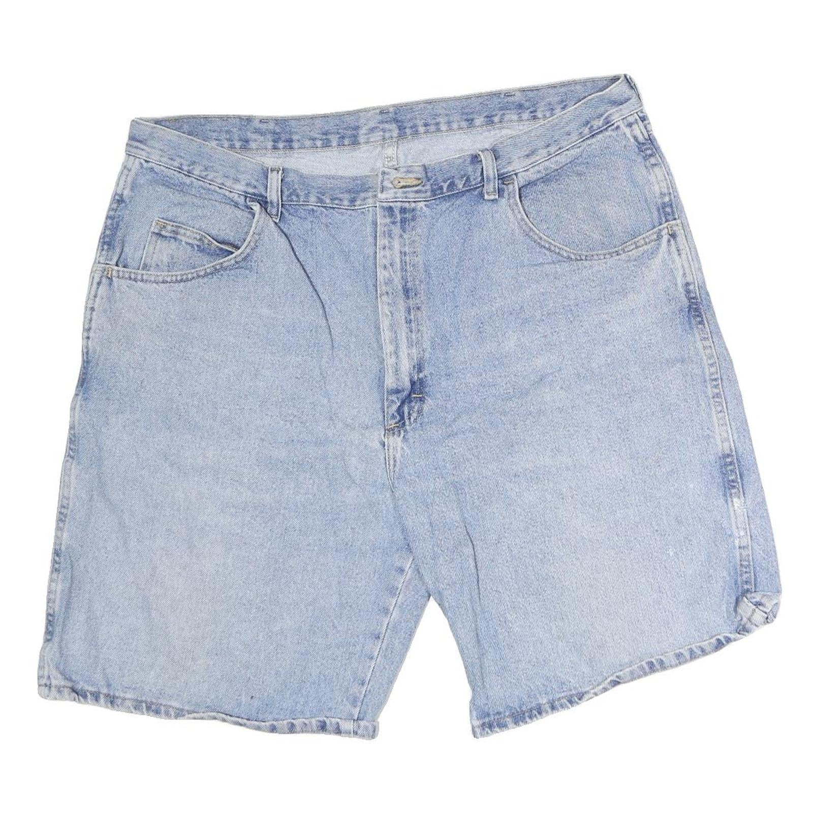 WRANGLER Mens Denim Blue Casual Shorts XL W40 Classic Fit Cotton Summer Refurbished - N/A refurbished available on Cerqular