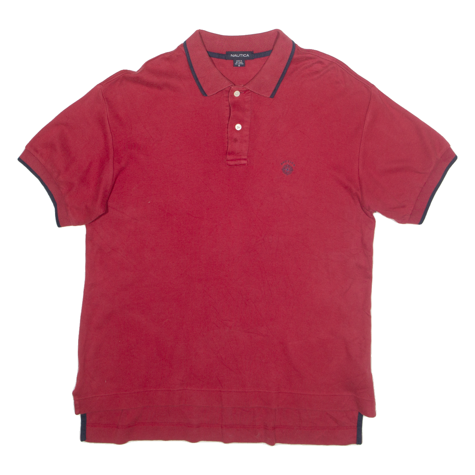 NAUTICA Mens Polo Shirt Red 90s S Refurbished - N/A refurbished available on Cerqular