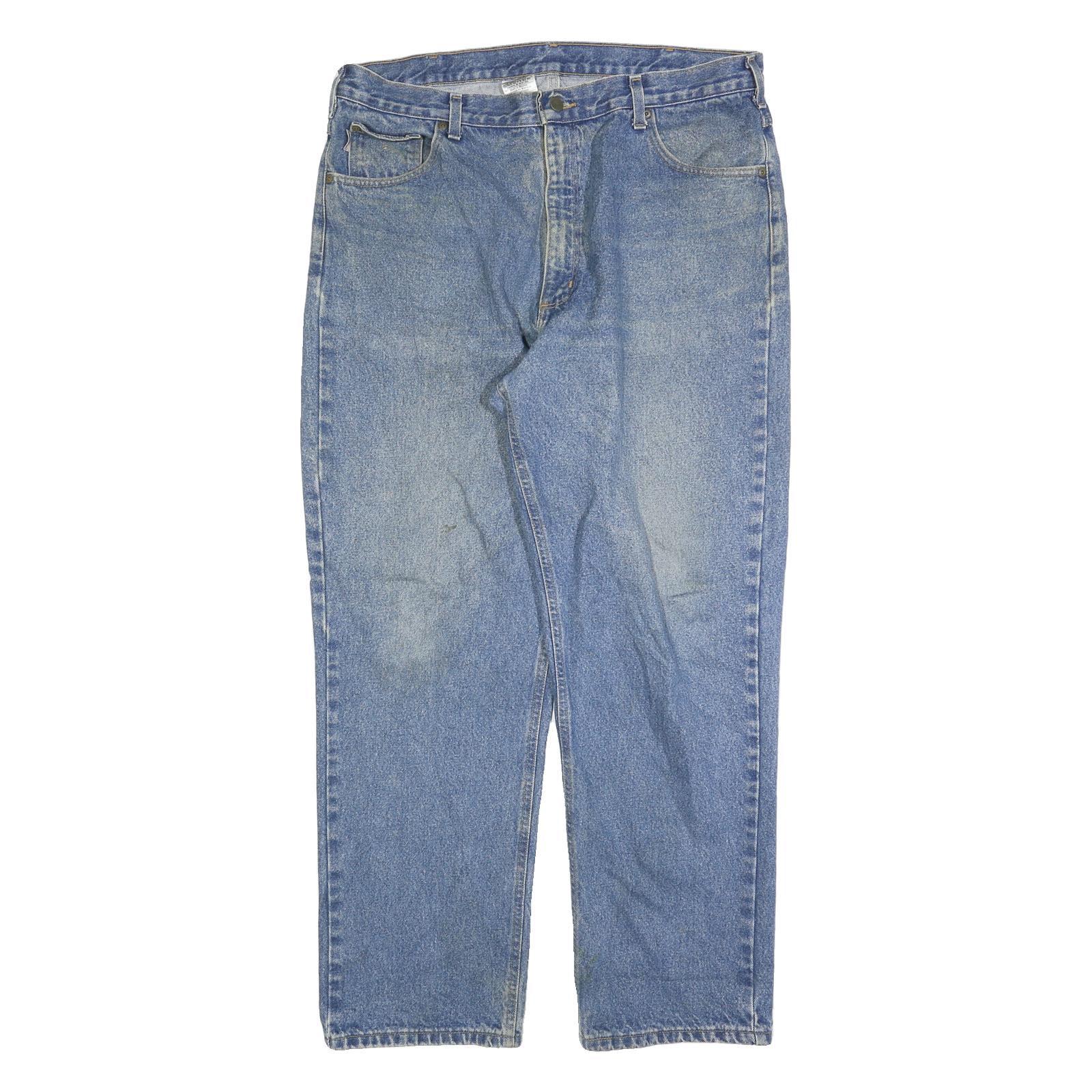 CARHARTT Mens Relaxed Blue Denim Jeans W40 L32 Workwear Casual Cotton Blend Refurbished - N/A refurbished available on Cerqular