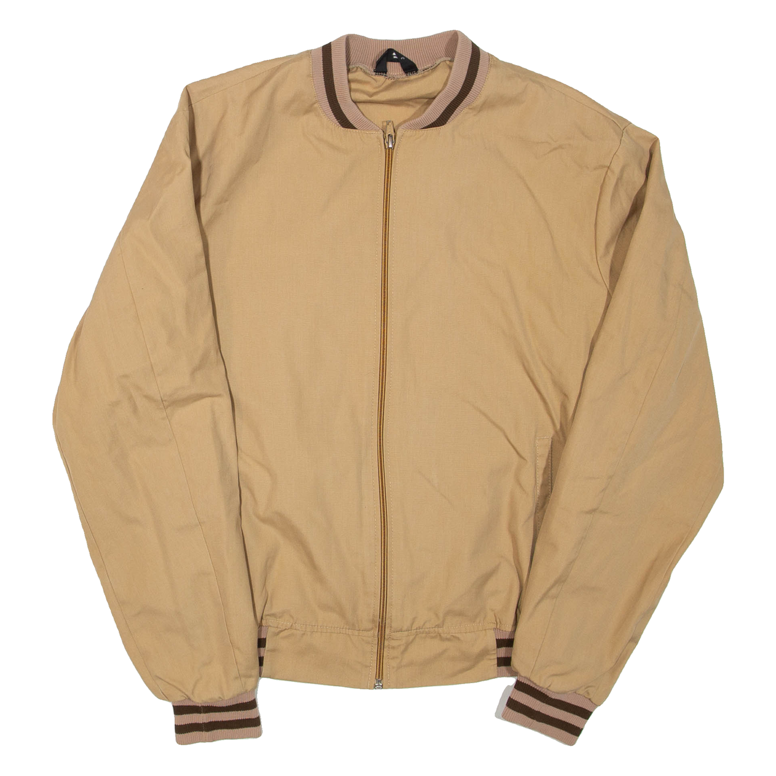 Mens Bomber Jacket Beige M Refurbished - N/A refurbished available on Cerqular