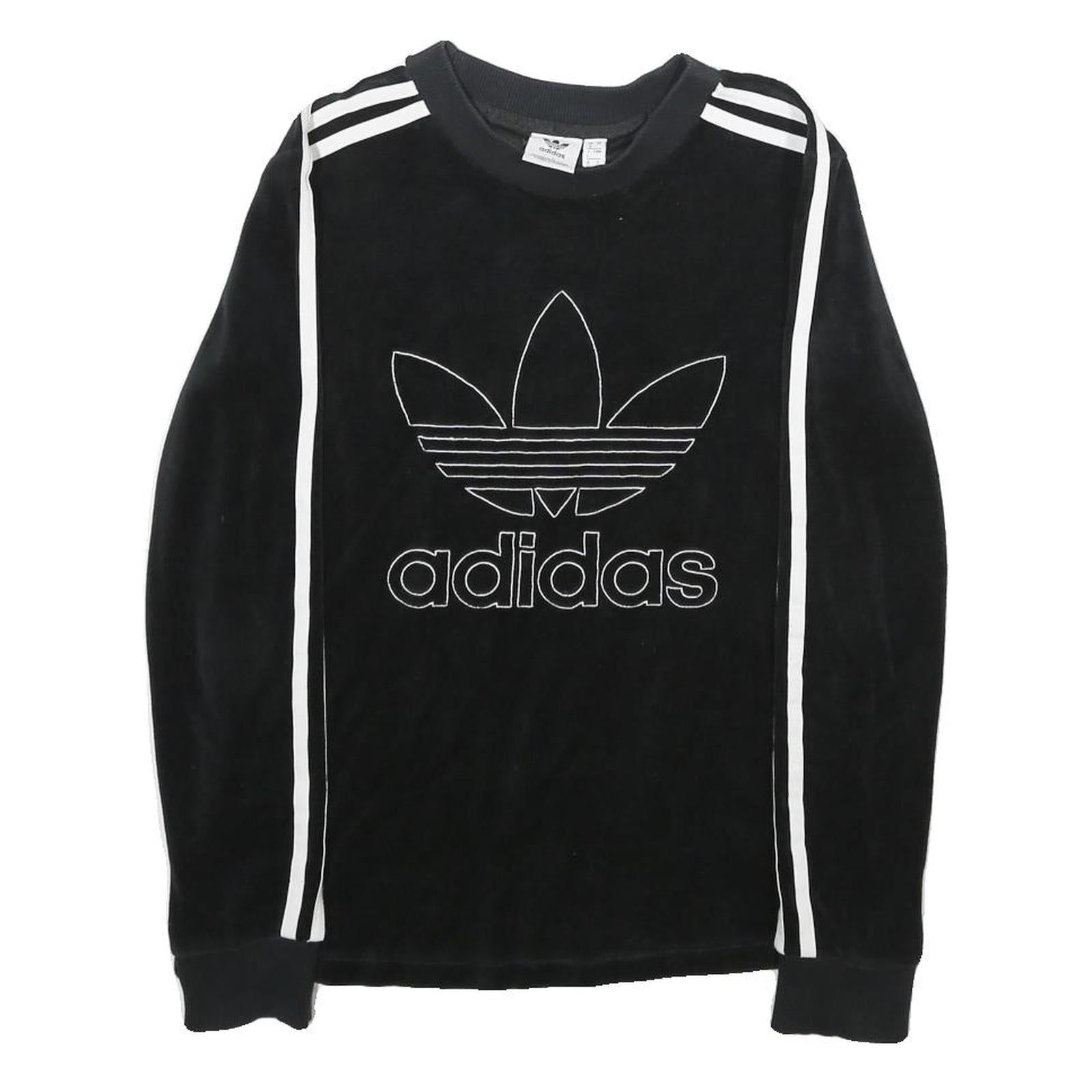 Buy ADIDAS Womens Black Velvet Crew Neck UK 8 Sweatshirt Retro Logo Classic Fit Refurbished - $29.89 ADIDAS Womens Black Velvet Crew Neck UK 8 Sweatshirt Retro Logo Classic Fit Refurbished - N/A refurbished available on Cerqular