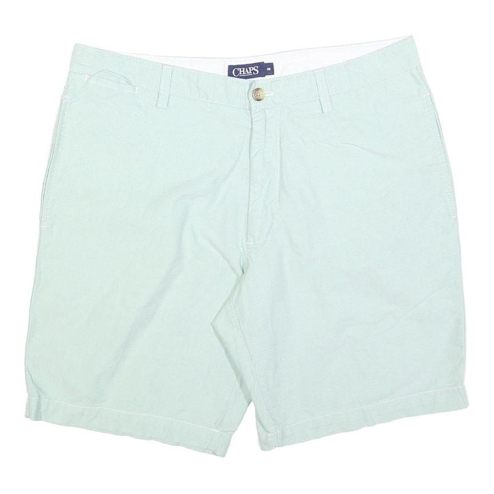 CHAPS Mens Shorts Light Green Casual Plain L W36 Summer Wear Refurbished - N/A refurbished available on Cerqular
