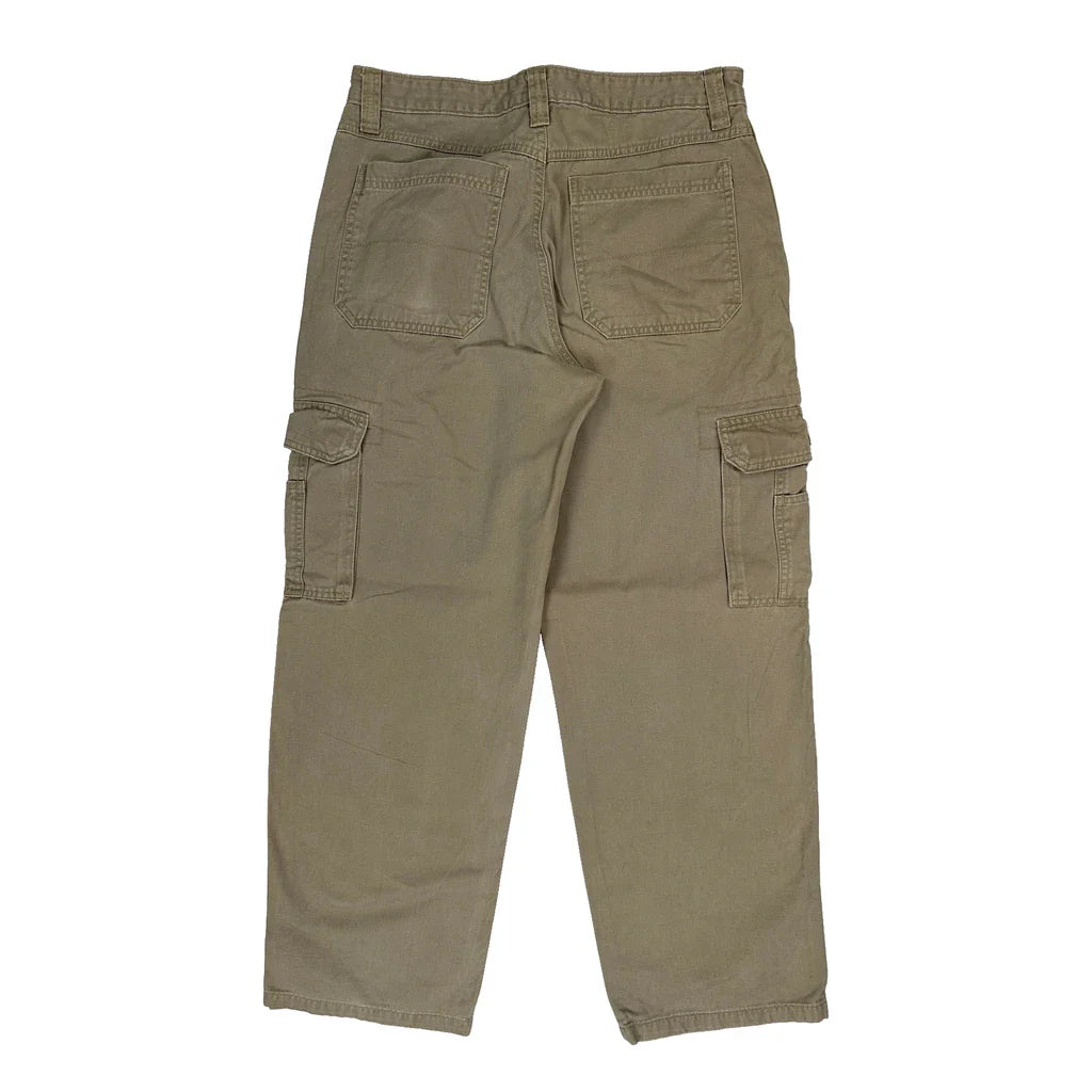 Buy Wrangler Cargo Trousers - 32W 30L Khaki Cotton Refurbished - $46.89 Wrangler Cargo Trousers - 32W 30L Khaki Cotton Refurbished - Thrifted (note: this is a term often used to describe second- refurbished available on Cerqular