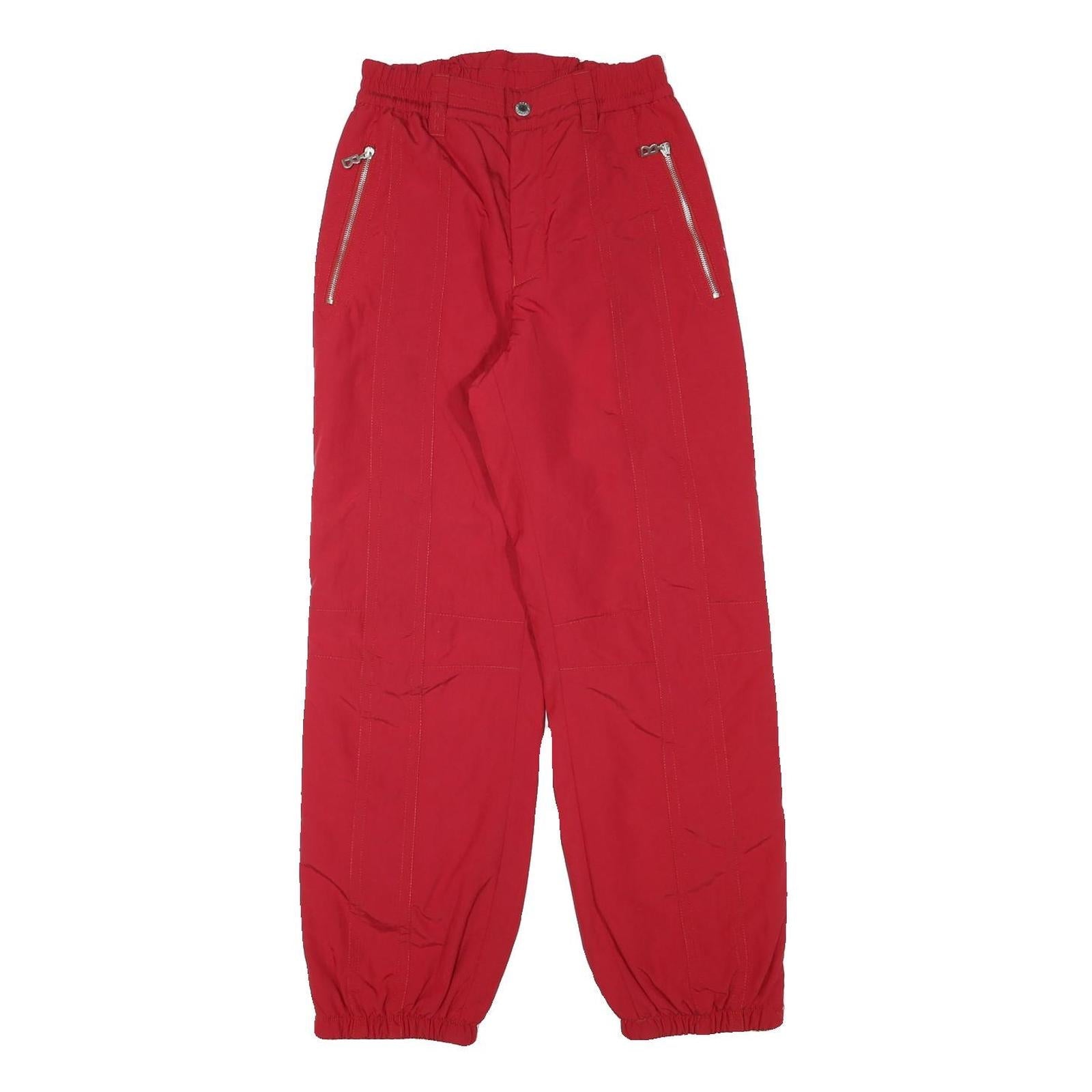 BOGNER Lined Womens Red Relaxed Fit Zip Closure Trousers W25 L28 Casual Refurbished - N/A refurbished available on Cerqular