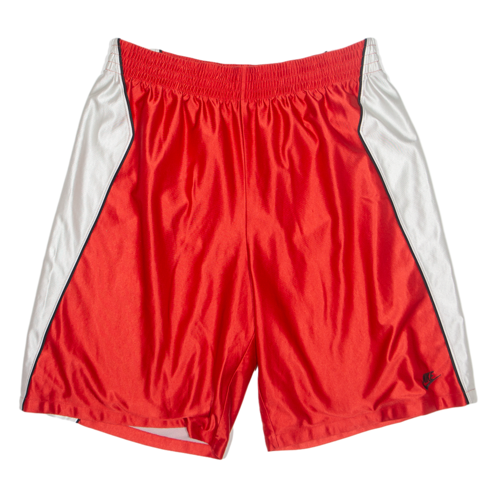 NIKE Mesh Lined Mens Sports Shorts Red Relaxed L W32 Refurbished - N/A refurbished available on Cerqular