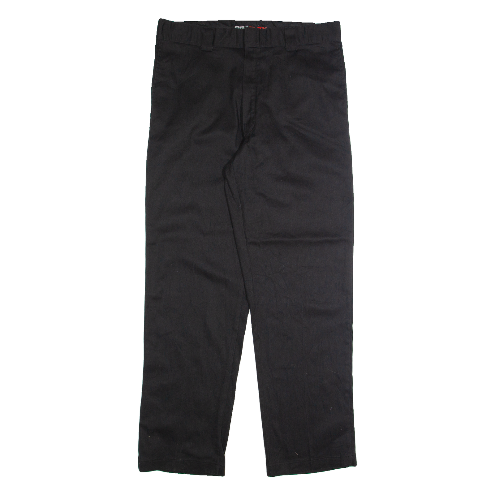 DICKIES Chino Mens Trousers Black Regular Straight W38 L34 Refurbished - N/A refurbished available on Cerqular