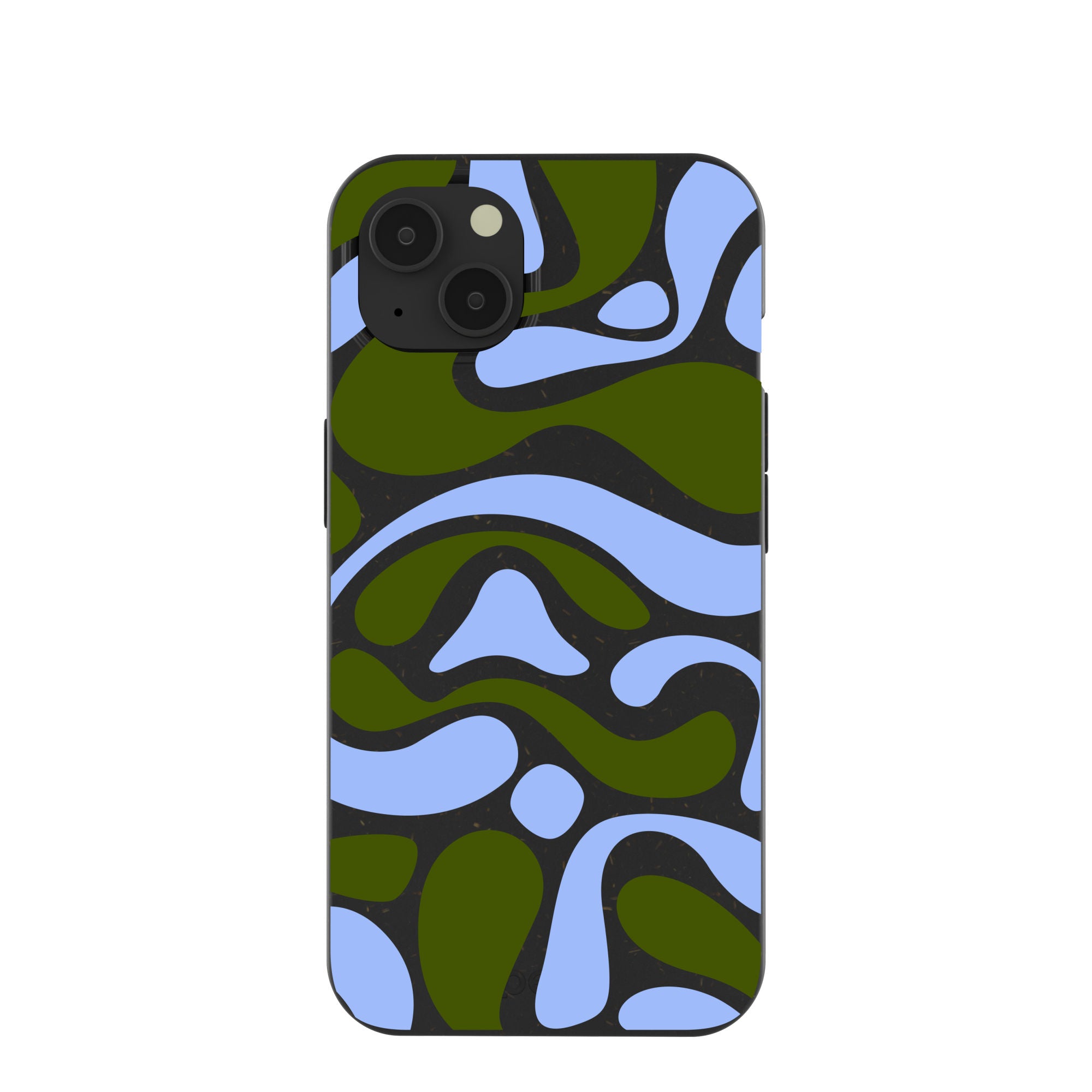 Black Curve and Flow iPhone 13 Case Refurbished - Pela Case refurbished available on Cerqular