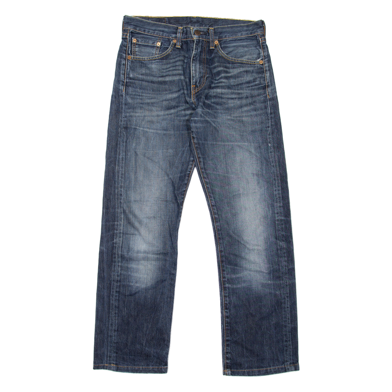 LEVI'S 505 Jeans Mens Blue Regular Straight Stone Wash W29 L28 Refurbished - N/A refurbished available on Cerqular