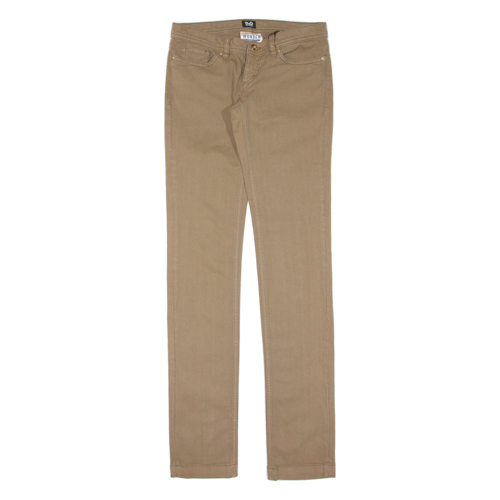 DOLCE & GABBANA Very Low Waisted Womens Jeans Brown Slim Skinny W26 L34 Refurbished - N/A refurbished available on Cerqular