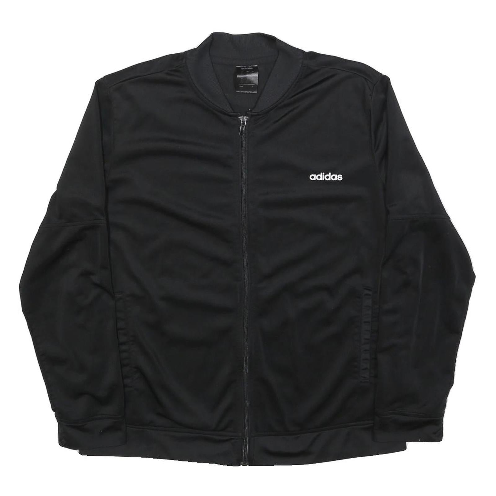 ADIDAS Womens Black Jacket XL Polyester Blend Plain Zip Track Style Refurbished - N/A refurbished available on Cerqular