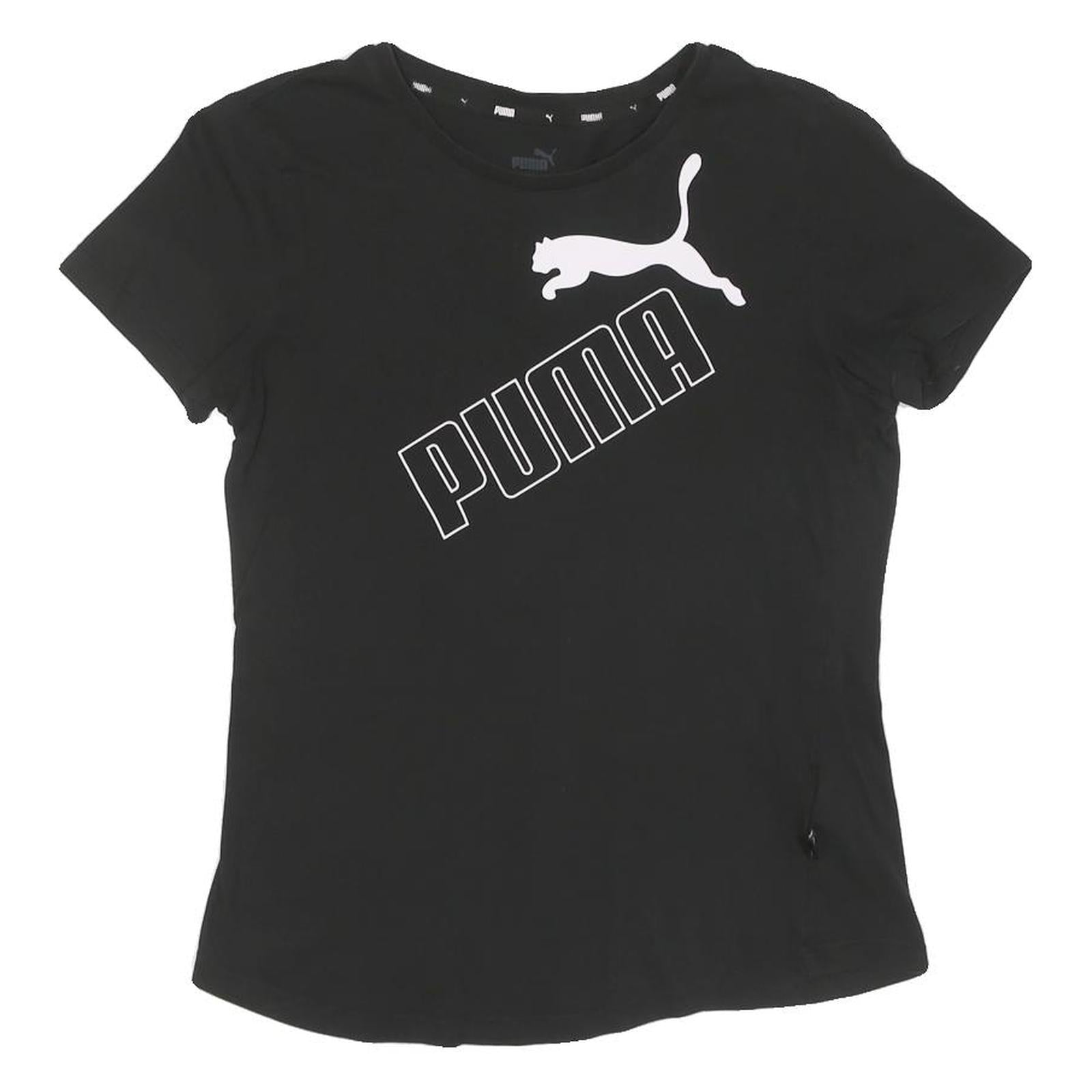 PUMA Womens Black Graphic T-Shirt S Short Sleeve Crew Neck Casual Top Refurbished - N/A refurbished available on Cerqular