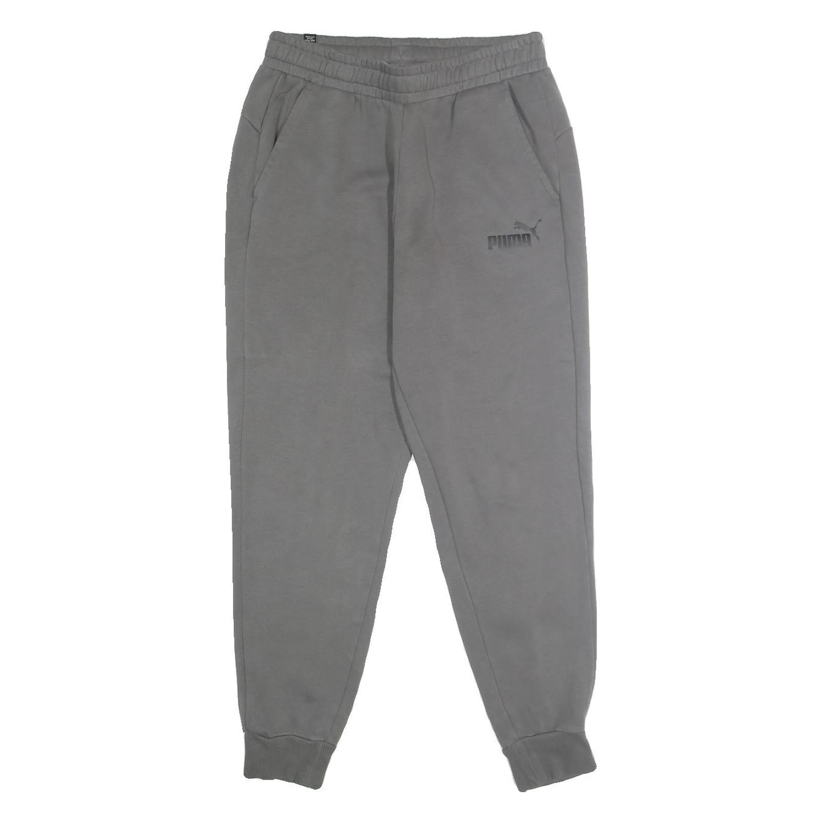 PUMA Mens Joggers Grey Slim Tapered M W28 L30 Casual Athletic Wear Refurbished - N/A refurbished available on Cerqular