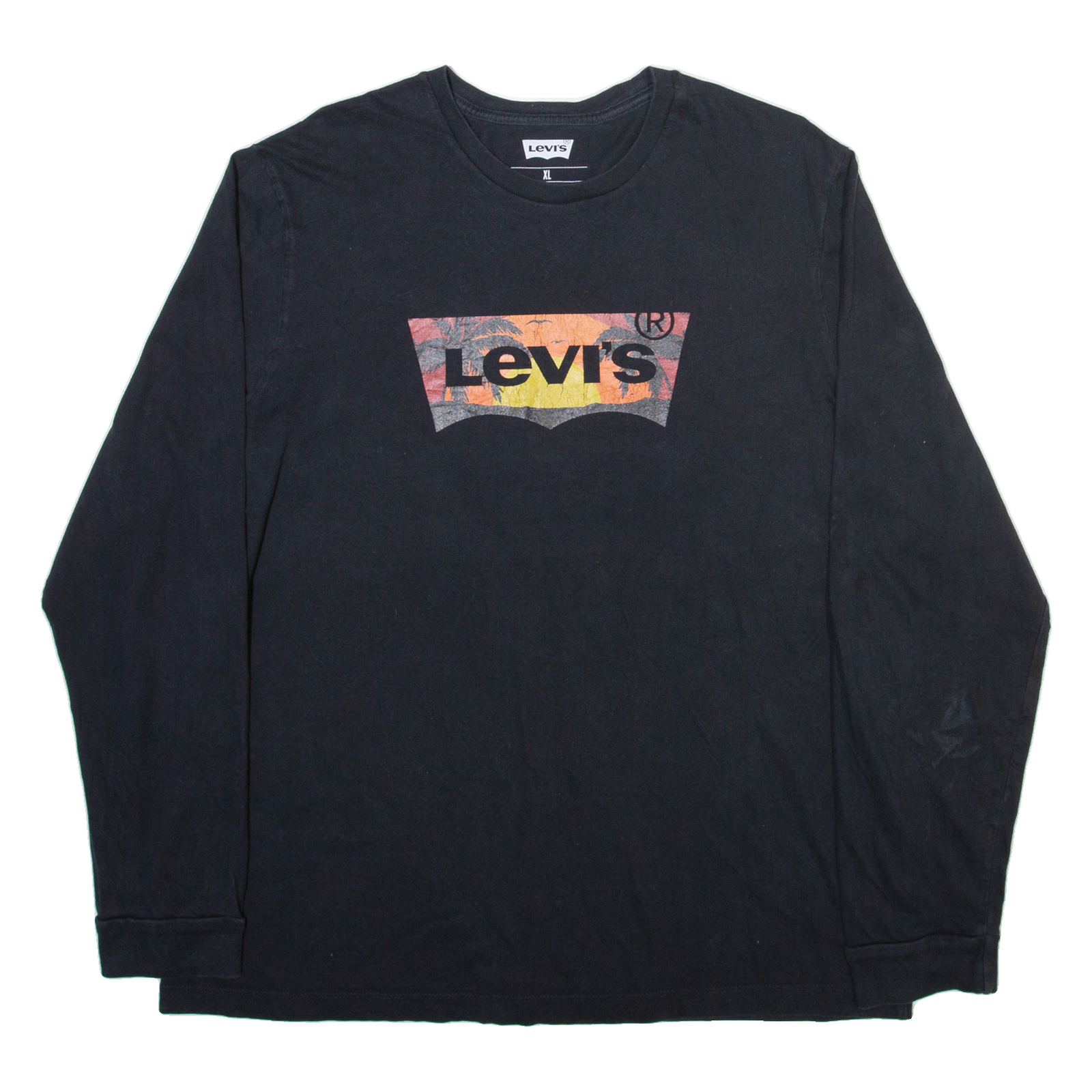 LEVI'S Mens T-Shirt Black Long Sleeve XL Refurbished - N/A refurbished available on Cerqular