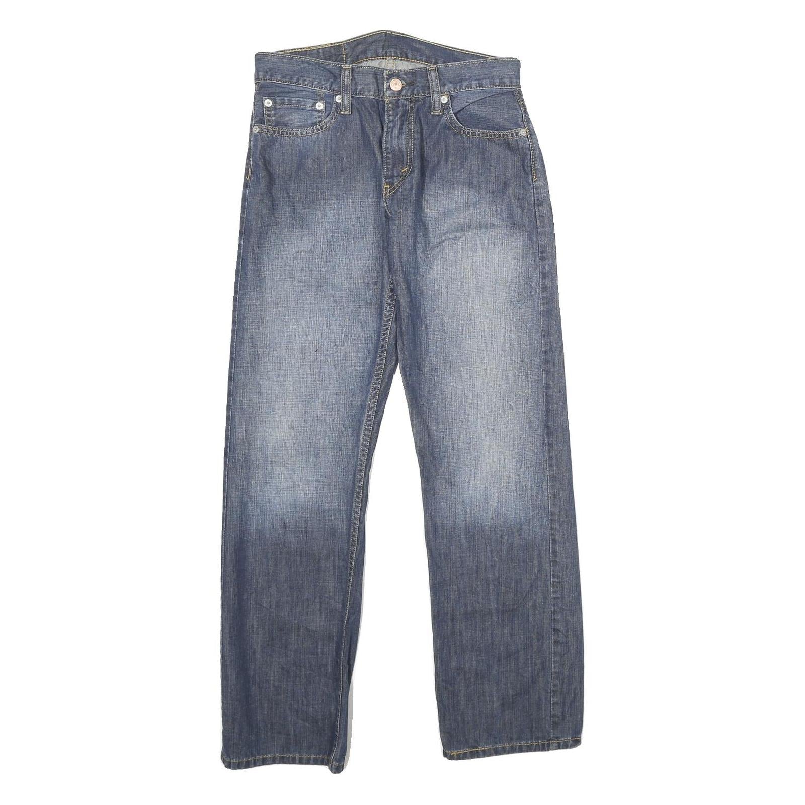LEVI'S 514 Slim Mens Jeans Blue Slim Straight Denim Medium W28 L30 Classic Fit Refurbished - N/A refurbished available on Cerqular